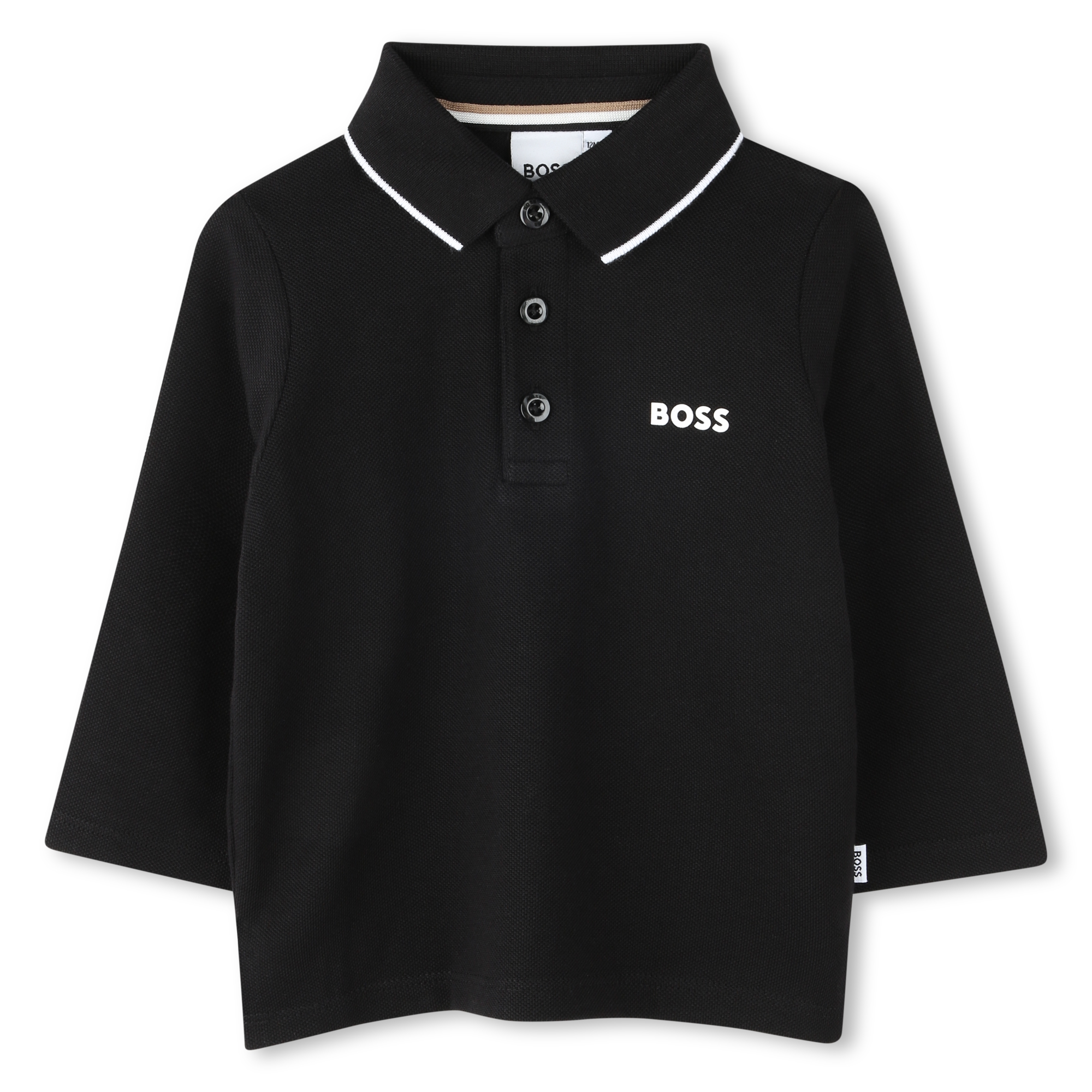 Cotton piqué polo BOSS for BOY