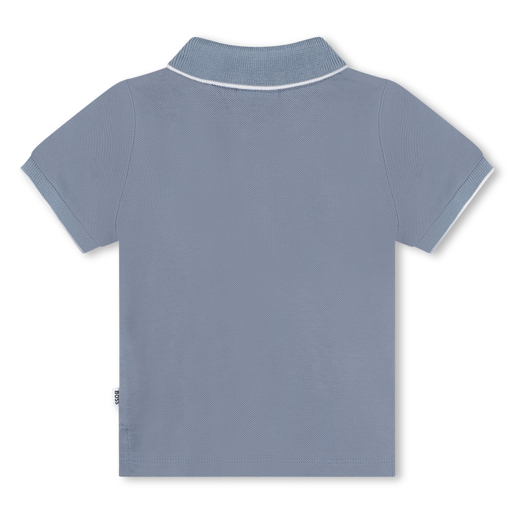 Plain cotton piqué polo BOSS for BOY