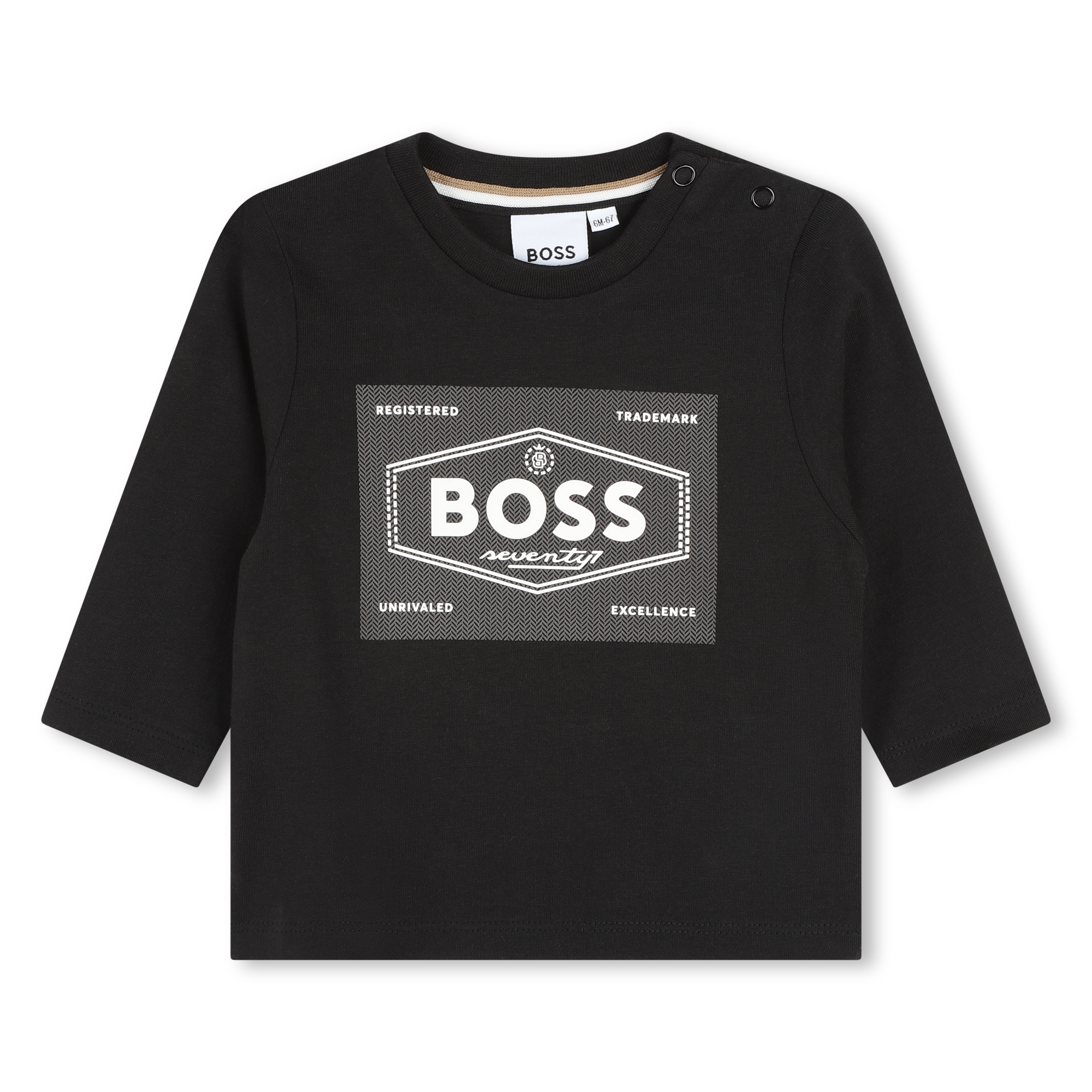 Baumwoll-Langarmshirt BOSS Für JUNGE