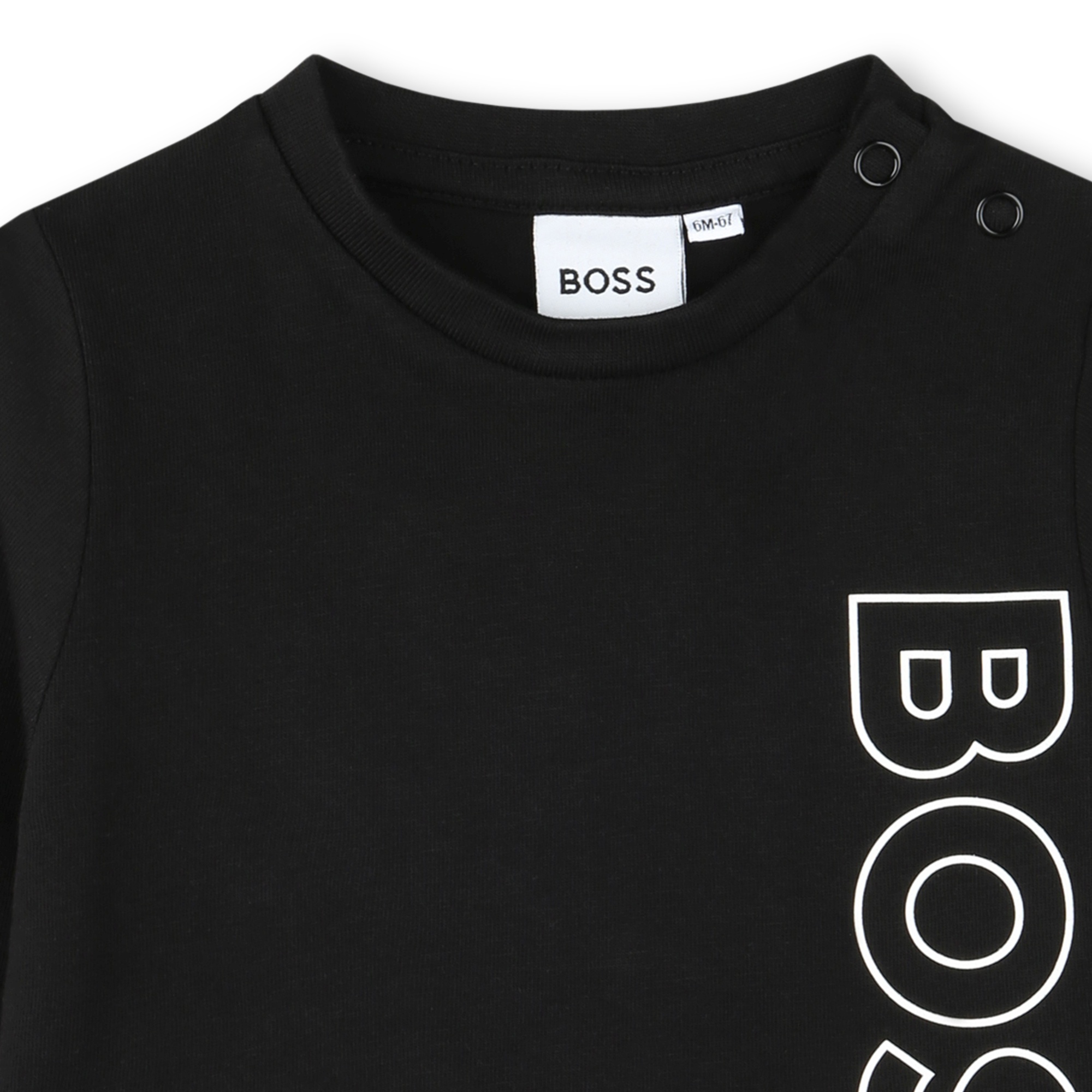 Cotton T-shirt with logo BOSS for BOY