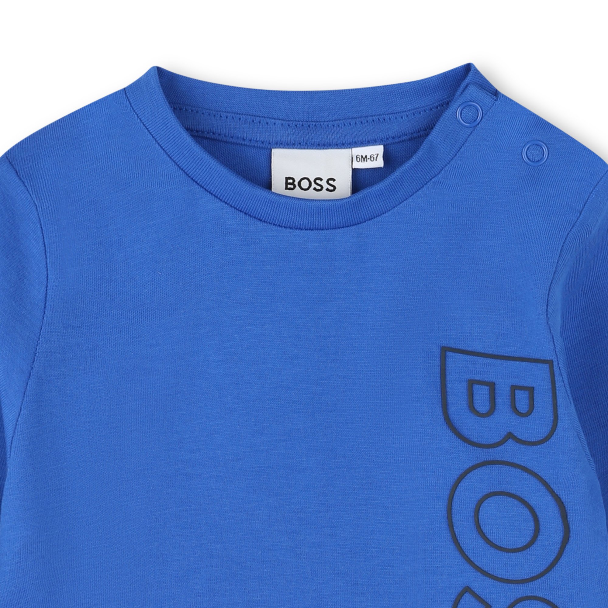 Cotton T-shirt with logo BOSS for BOY