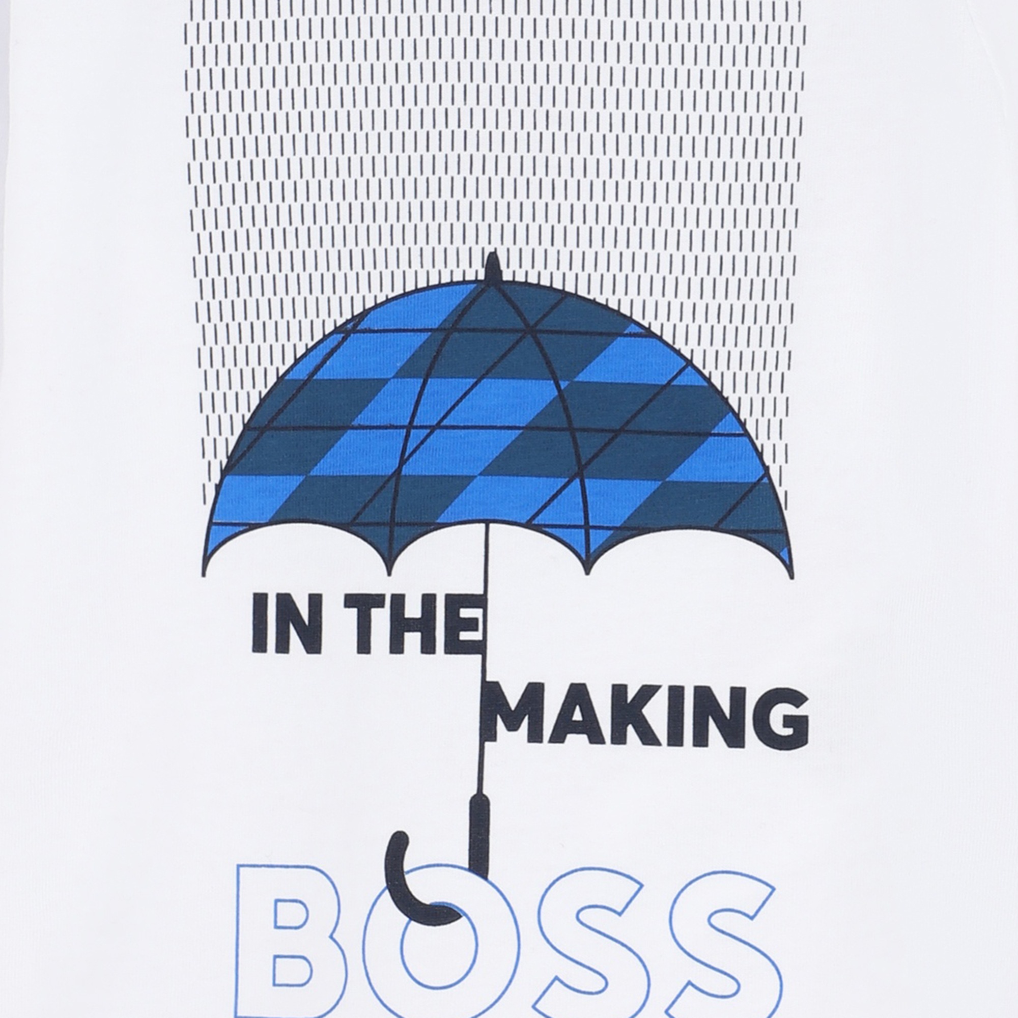 Katoenen T-shirt met print BOSS Voor