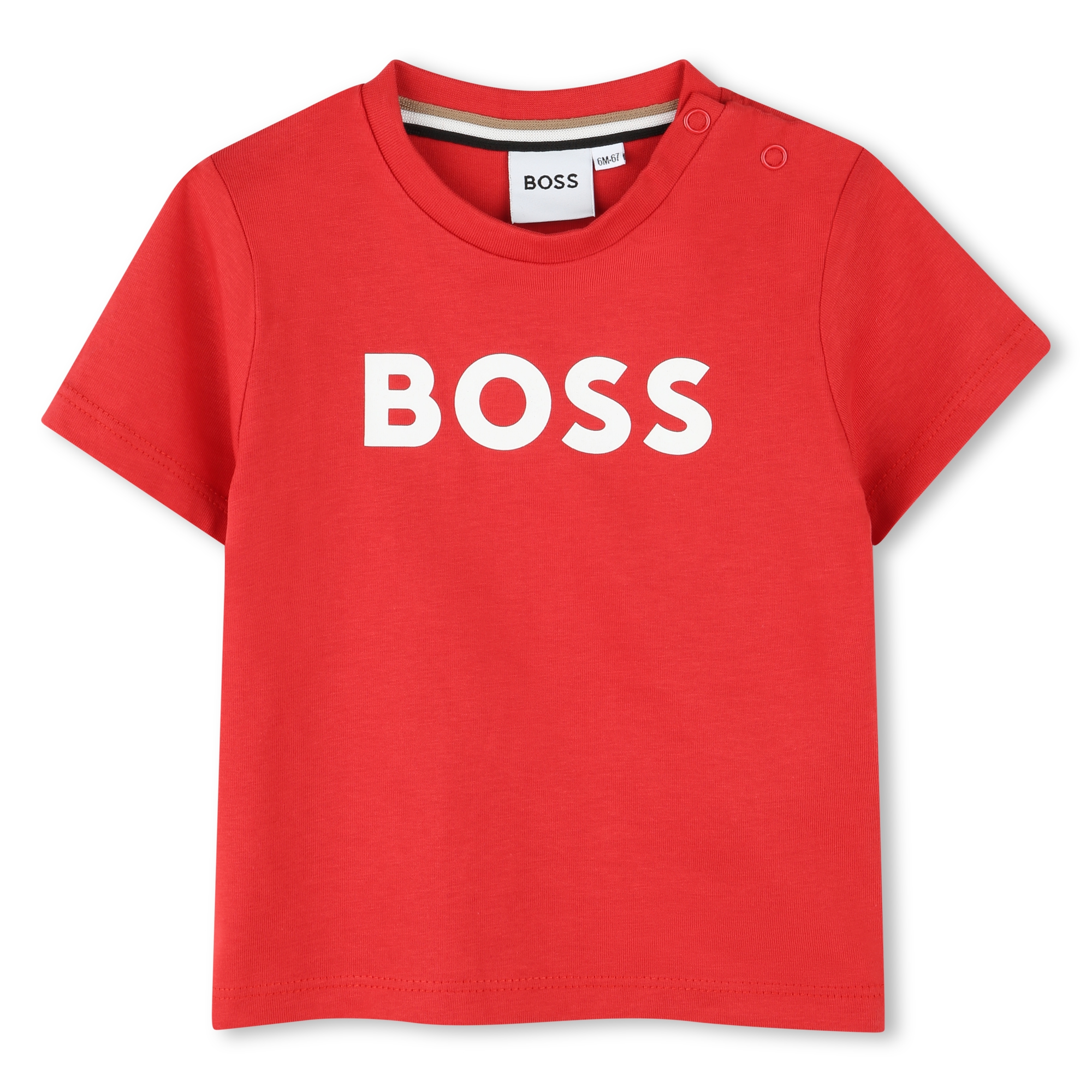 Cotton logo T-shirt BOSS for BOY