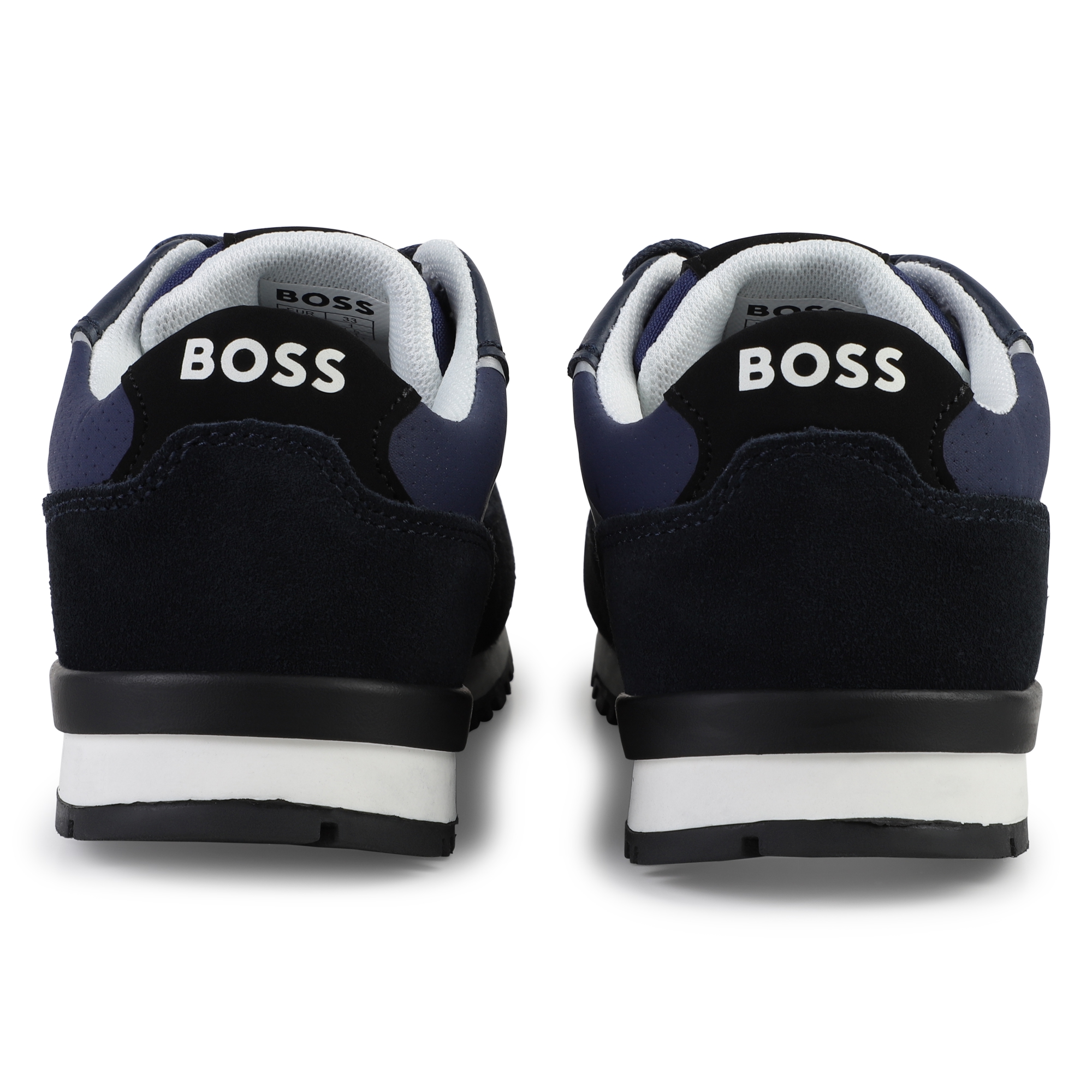 Sneakers stringate misto pelle BOSS Per RAGAZZO