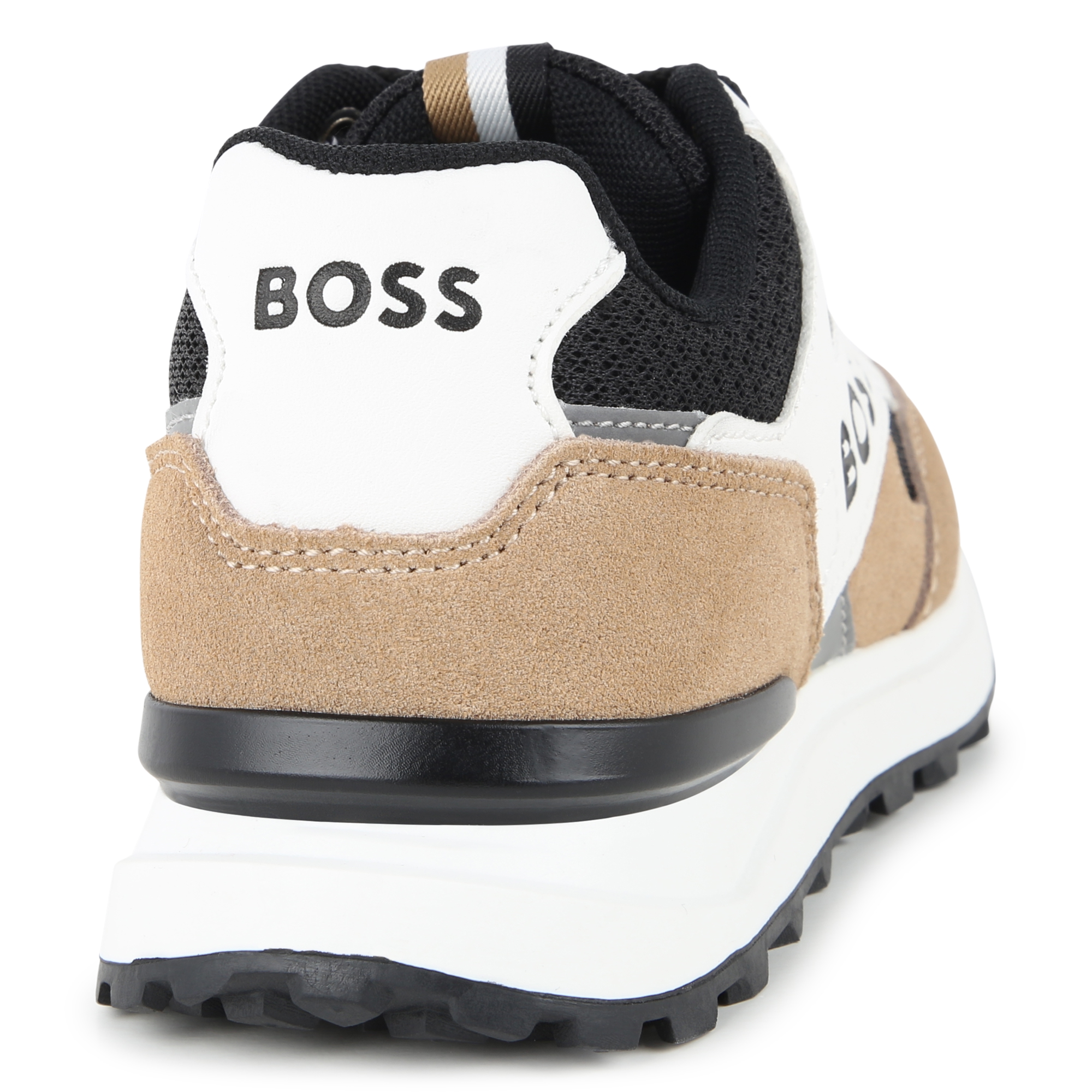 Lace-up leather trainers BOSS for BOY