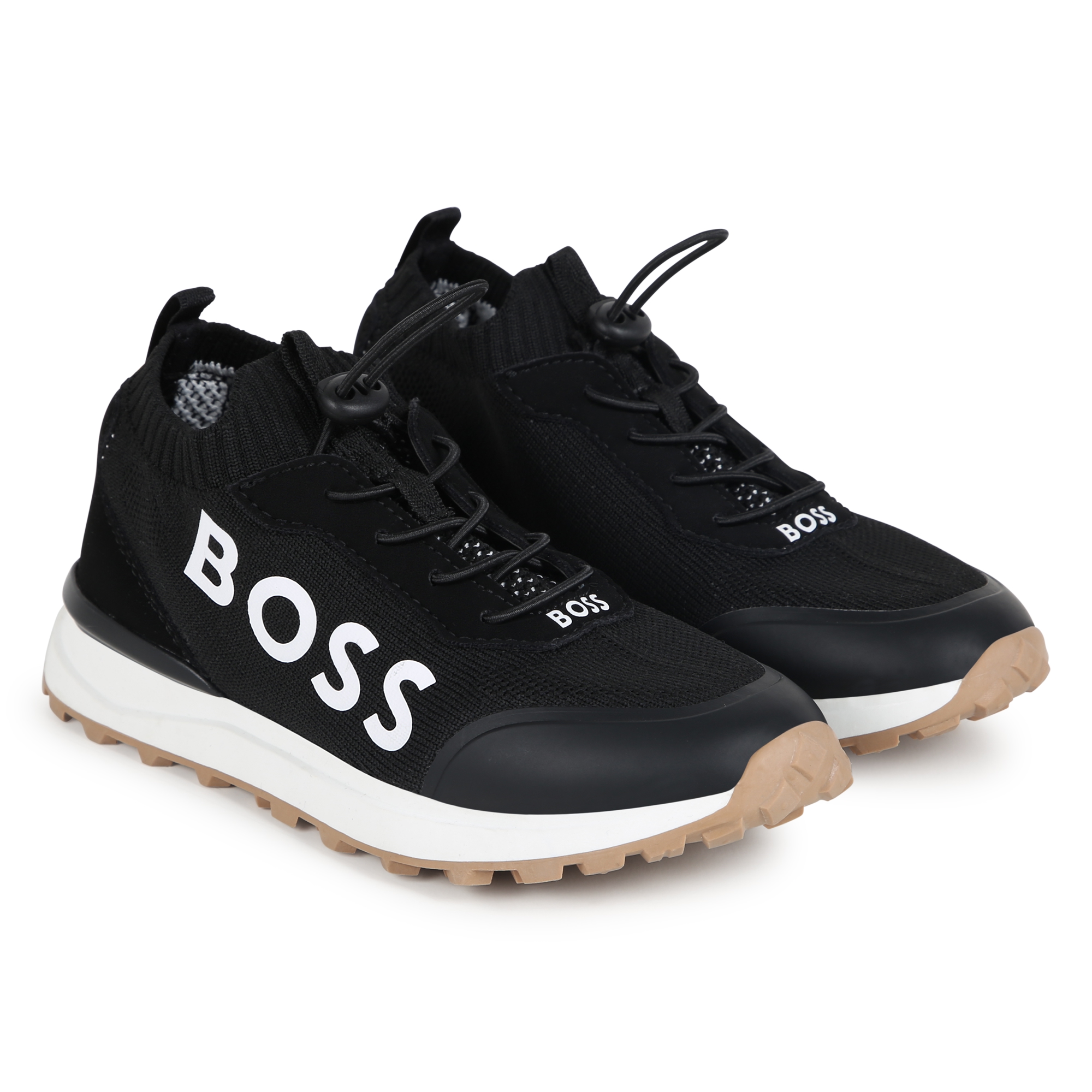 Sneakers stringate bimateriali BOSS Per RAGAZZO