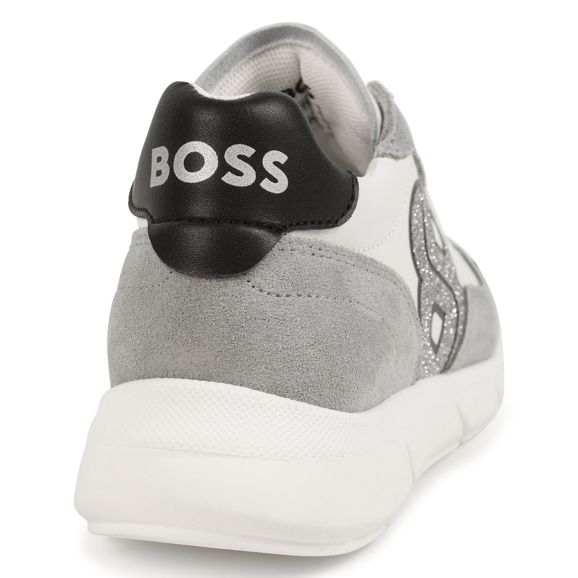 Leren sneakers met veters BOSS Voor