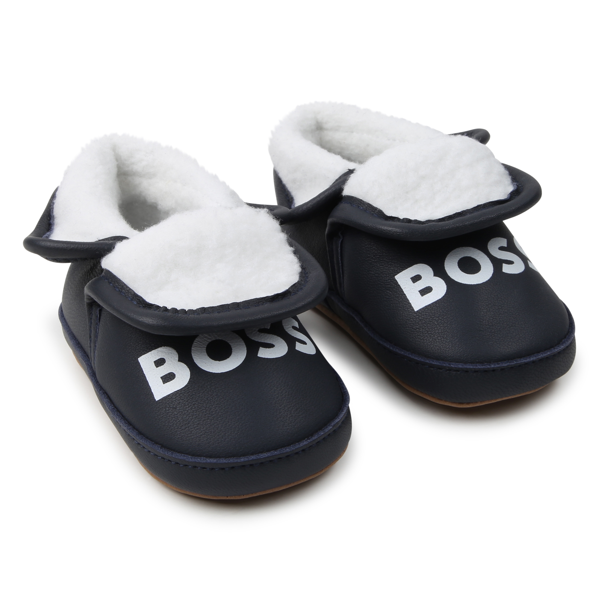 Chaussons élastiqués en cuir de mouton BOSS pour UNISEXE