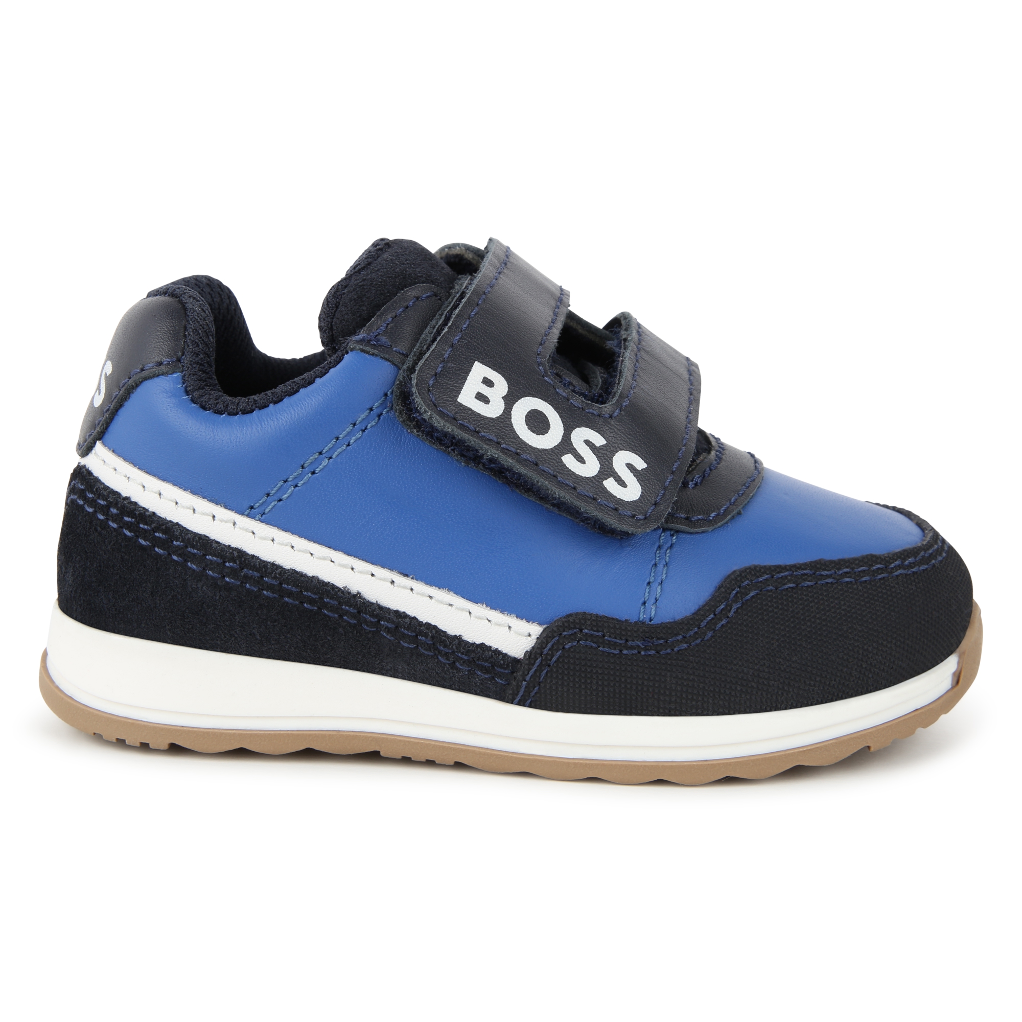 Baskets  en cuir de vachette BOSS pour GARCON