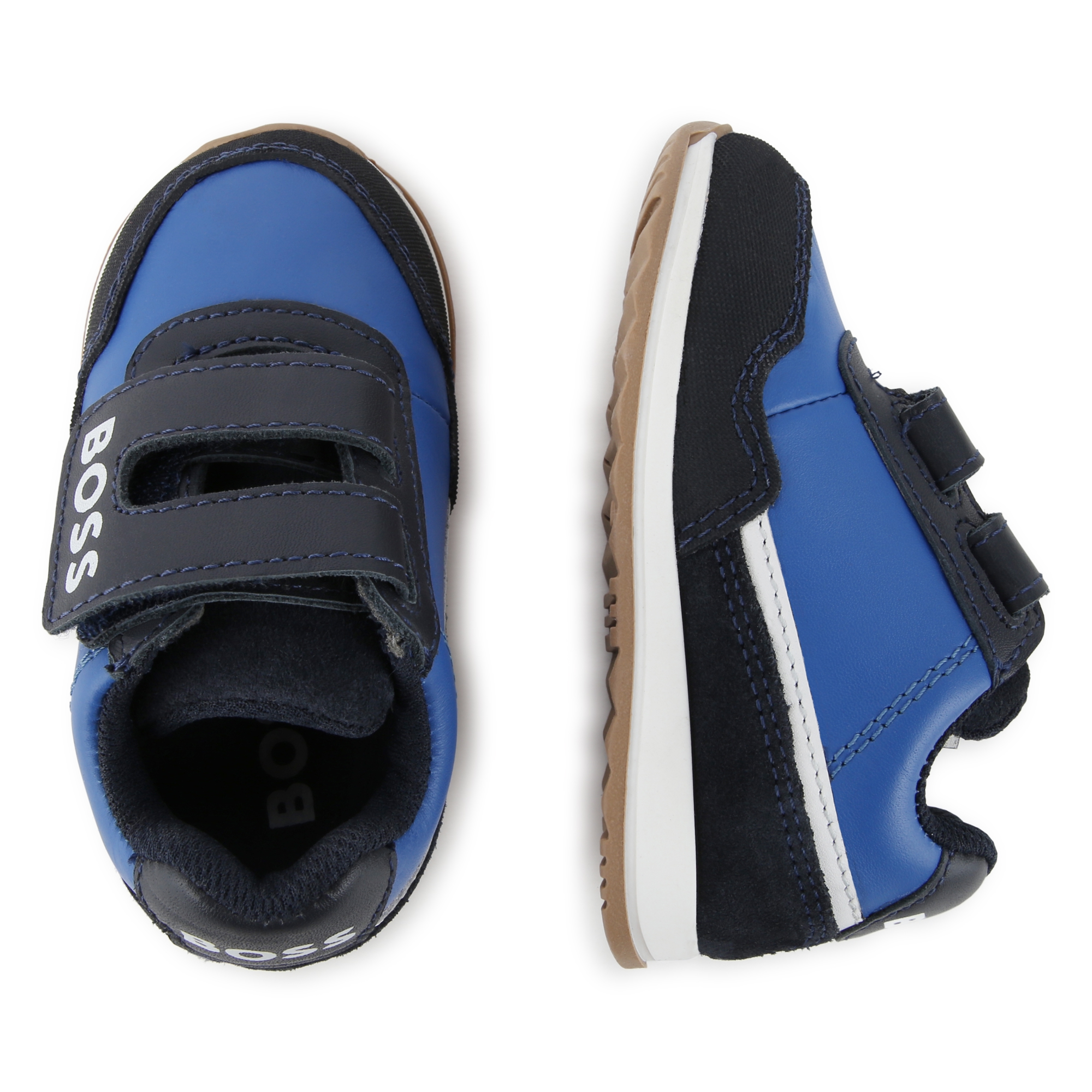 Sneakers stringate in pelle BOSS Per RAGAZZO