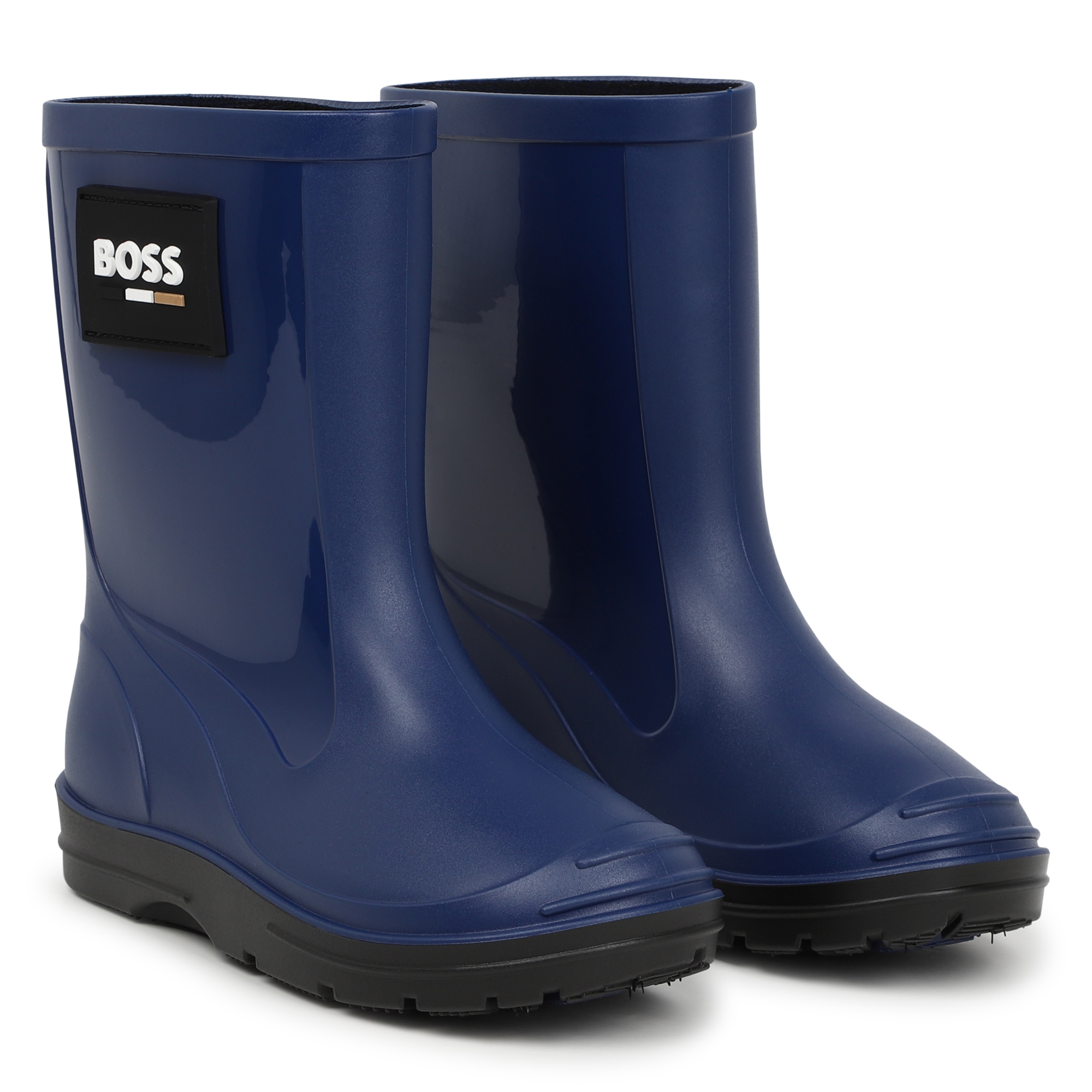 BOSS Bottes de pluie bitexturees bebe bleu Kids around