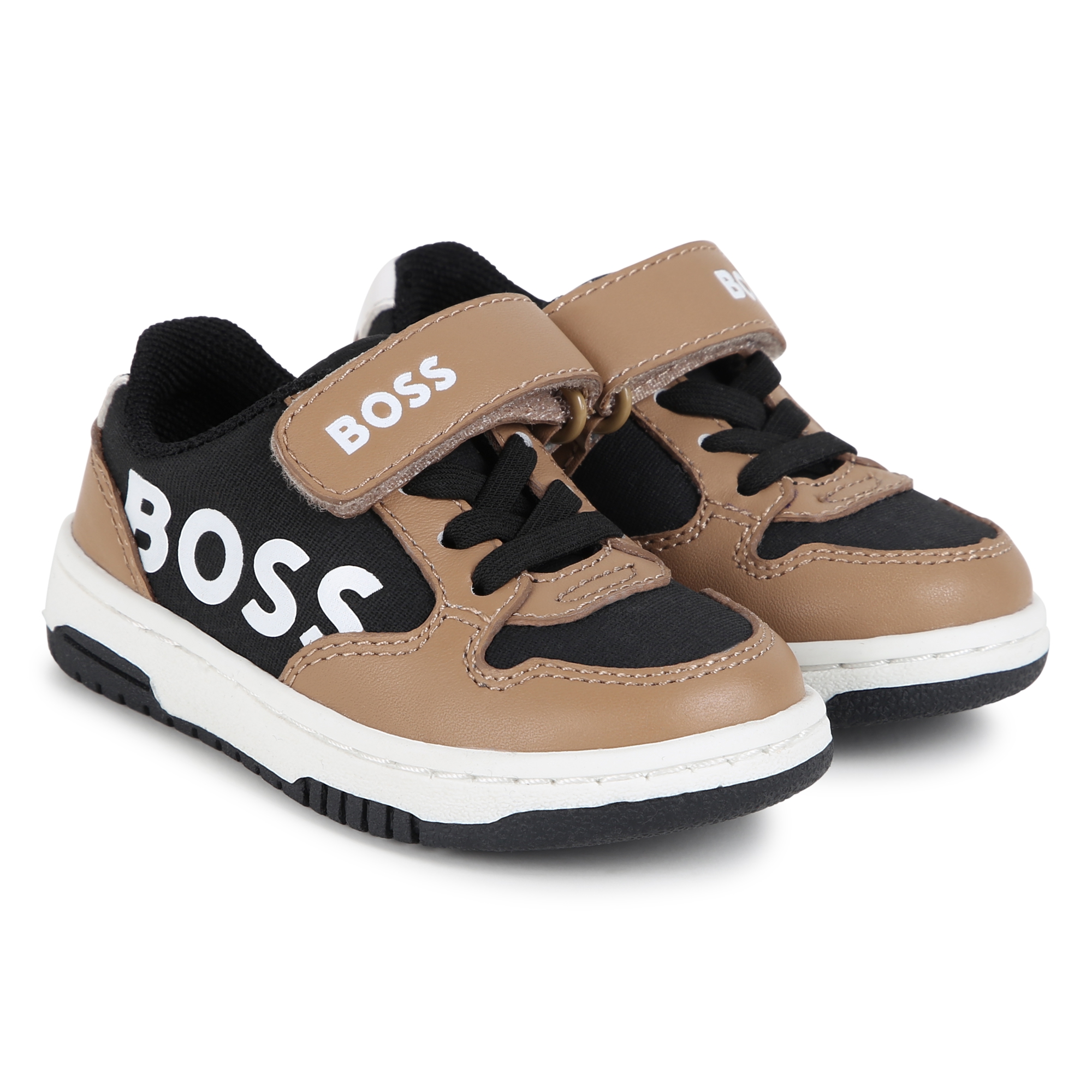 Sneakers con lacci e velcro BOSS Per RAGAZZO