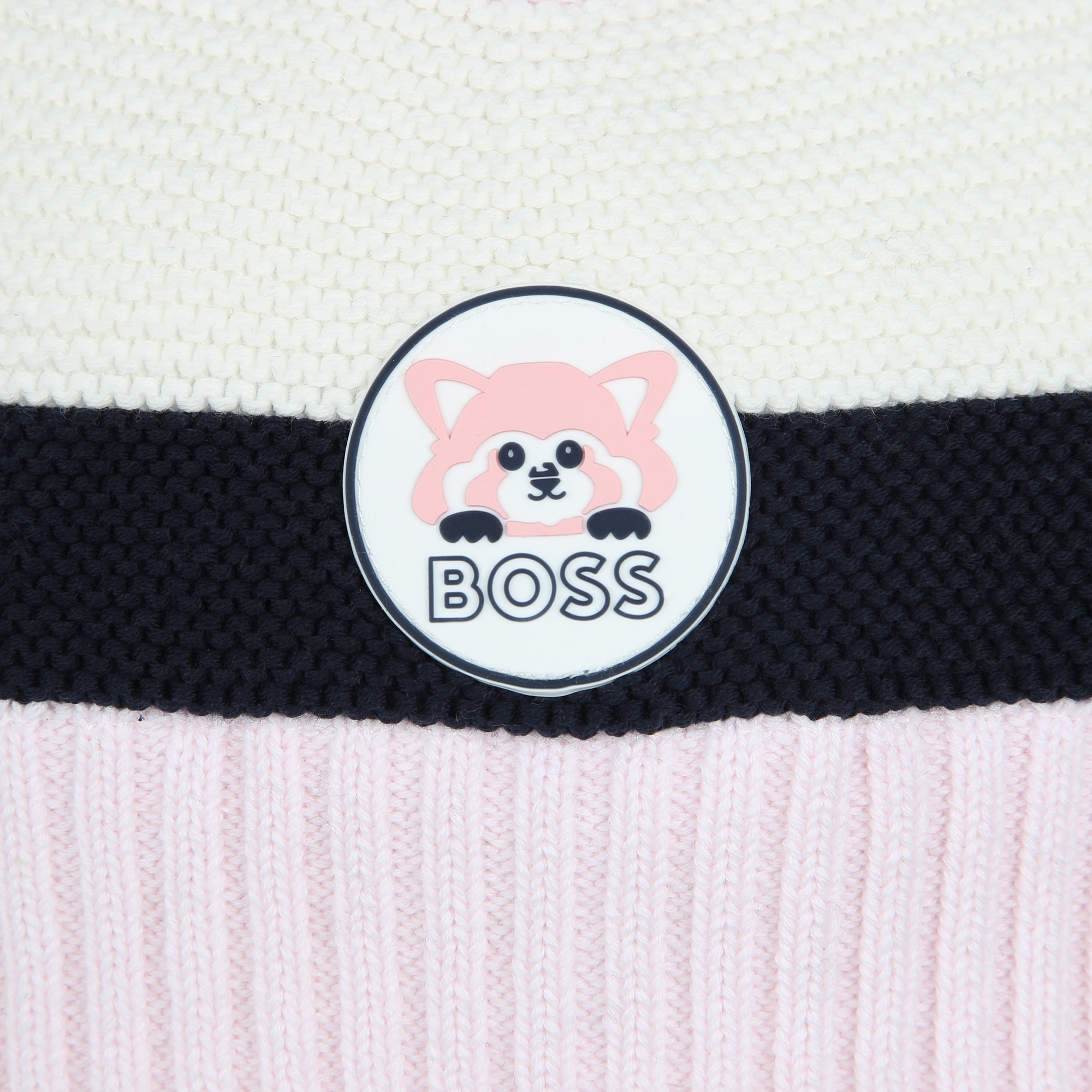 Cotton pompom beanie BOSS for GIRL