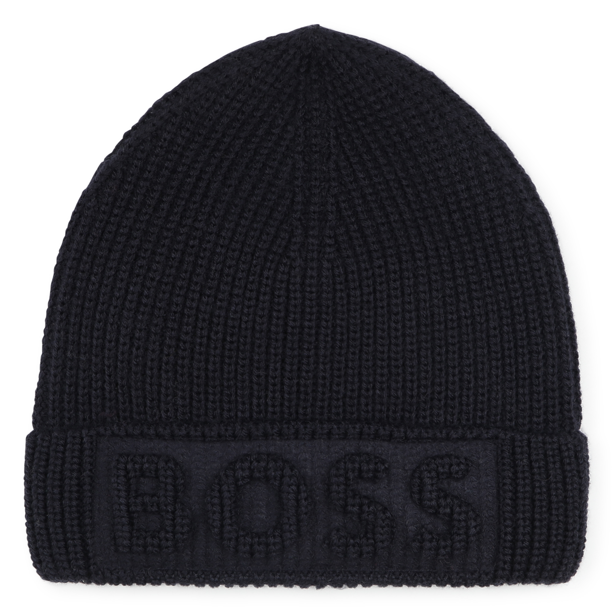 Bonnet à revers en tricot BOSS pour GARCON