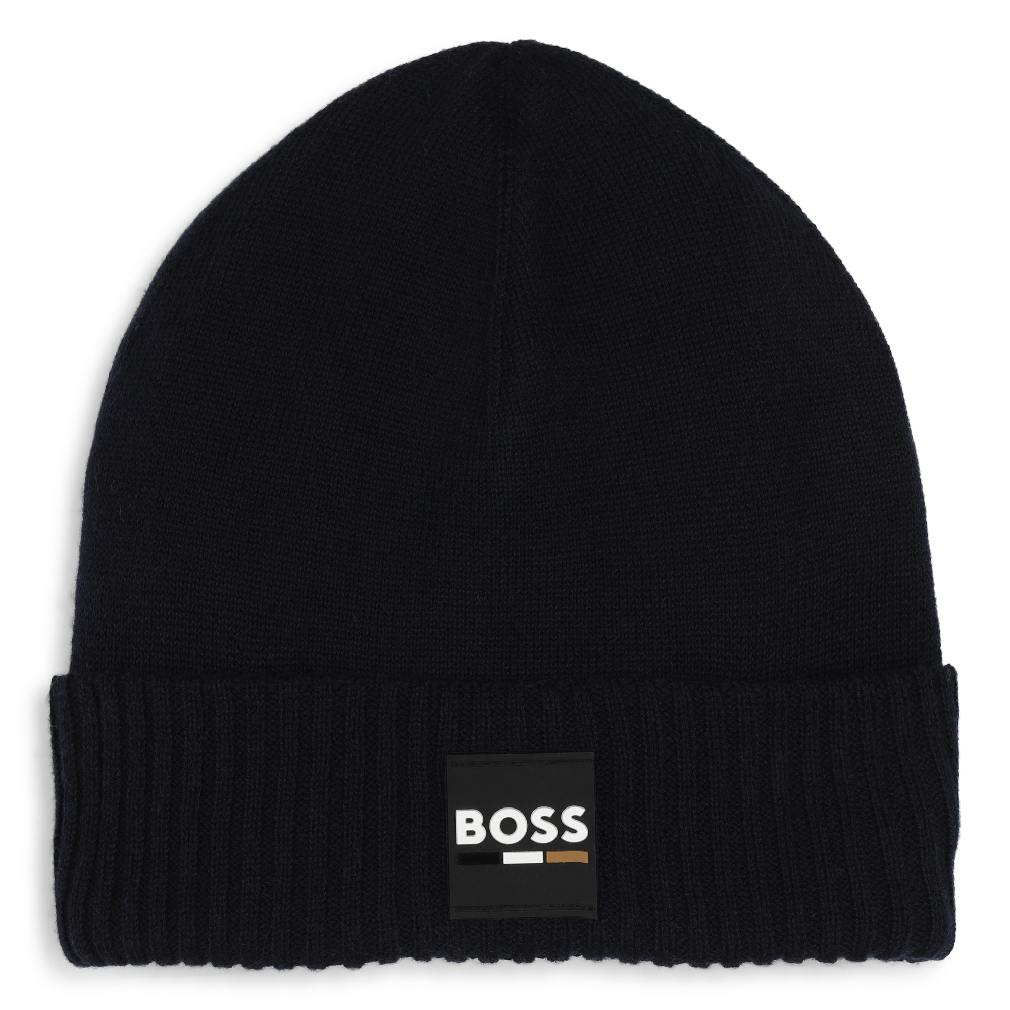 Bonnet tricot avec revers BOSS pour GARCON