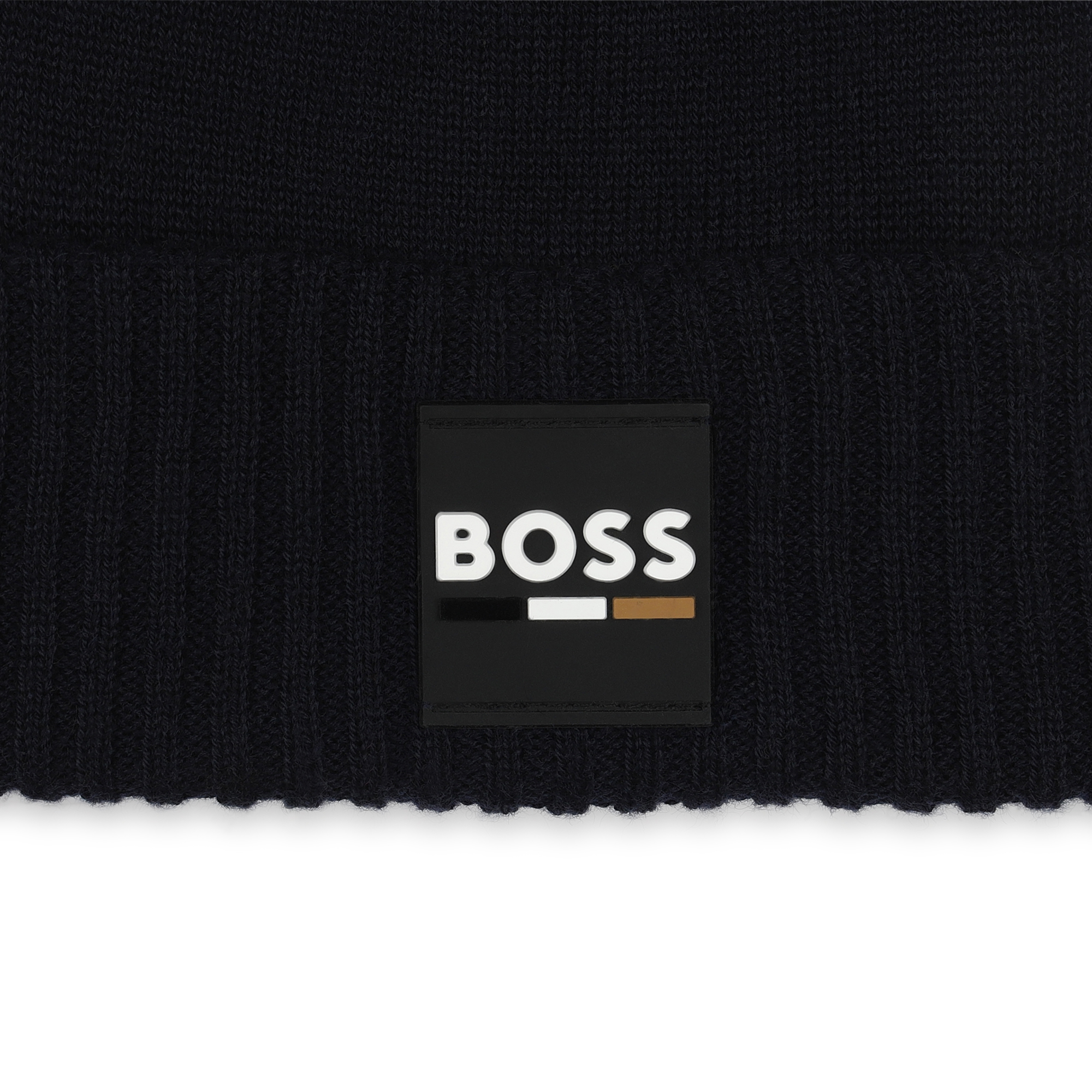 Strickmütze mit Umschlag BOSS Für JUNGE