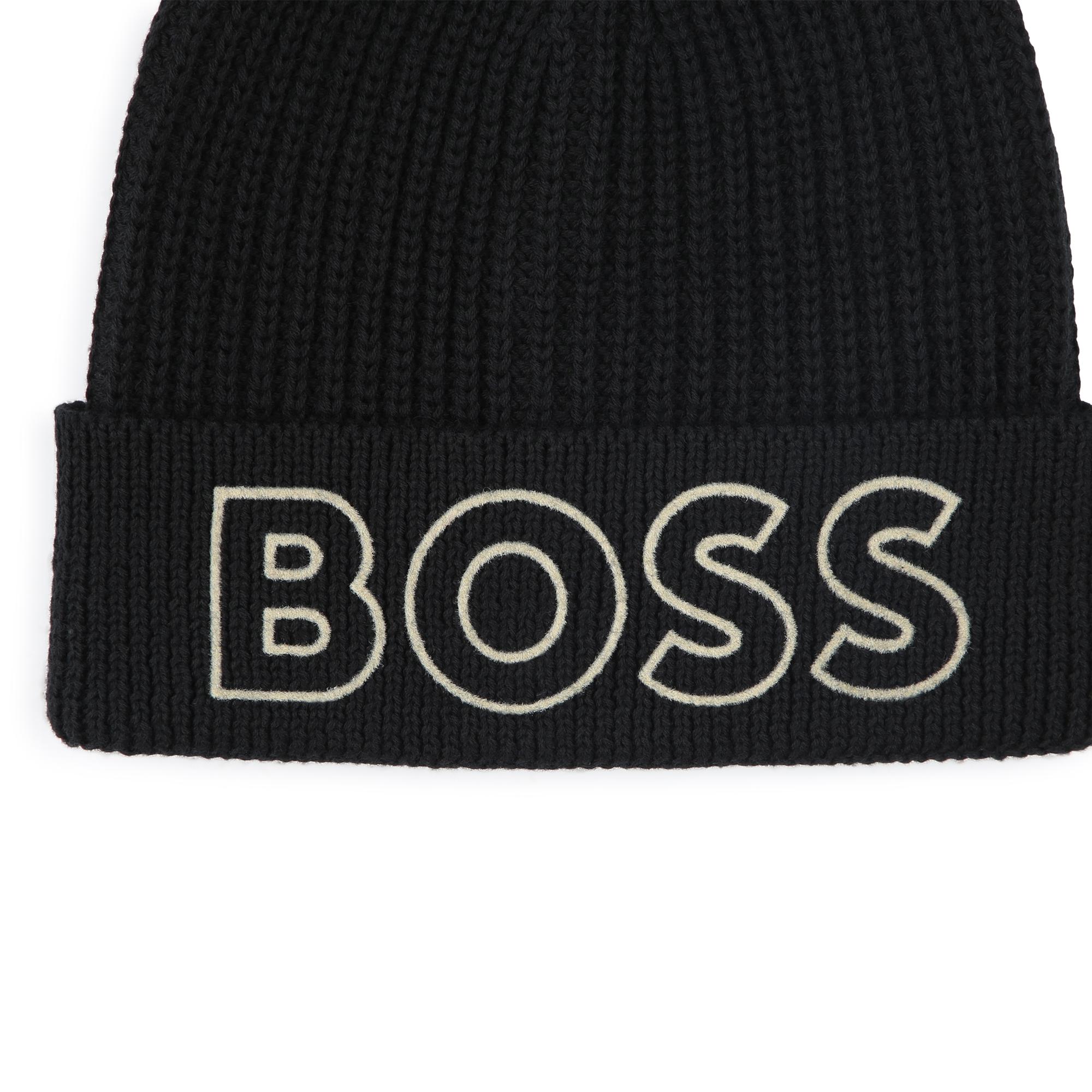 Snug cotton beanie BOSS for BOY