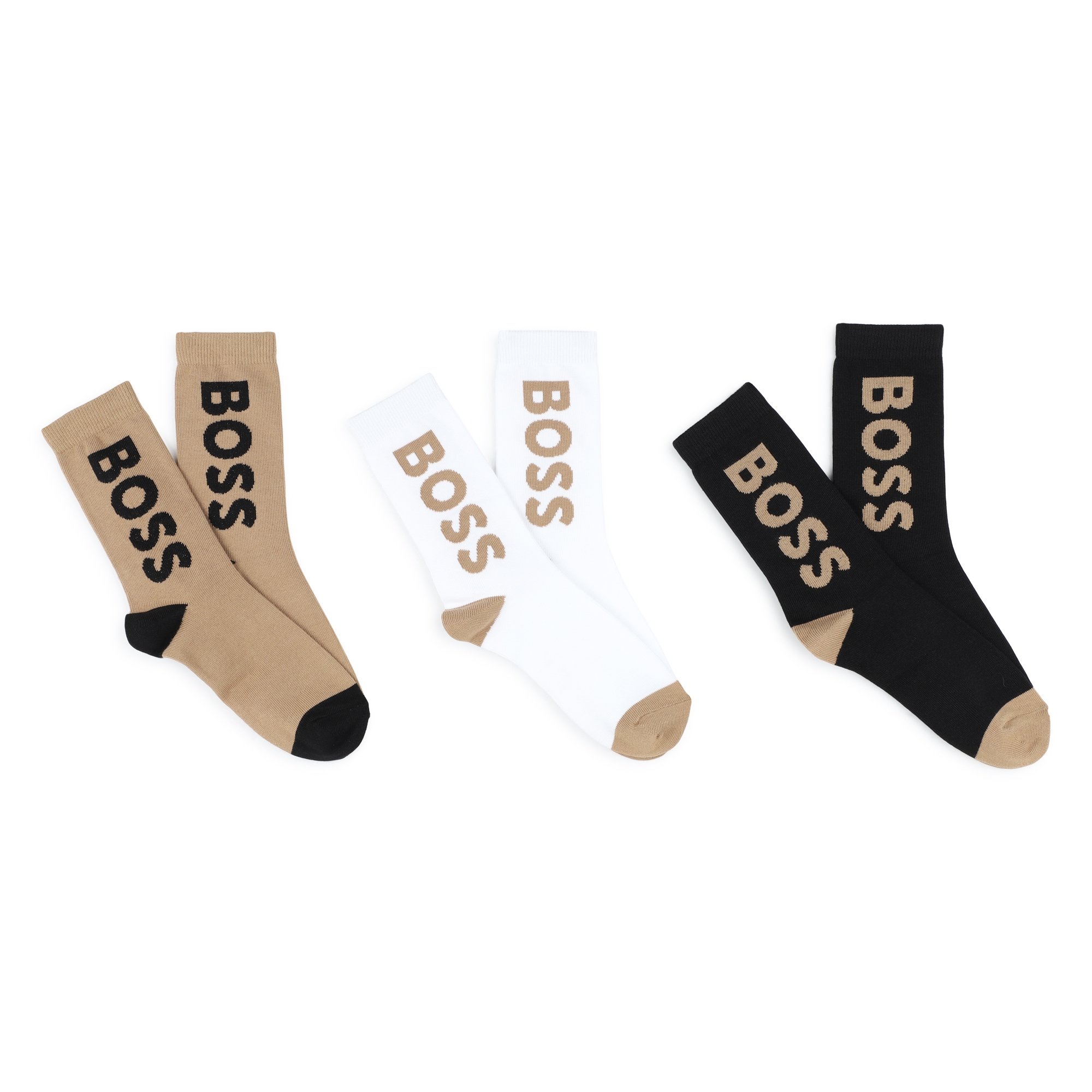 Pack de 3 pares de calcetines BOSS para NIÑO