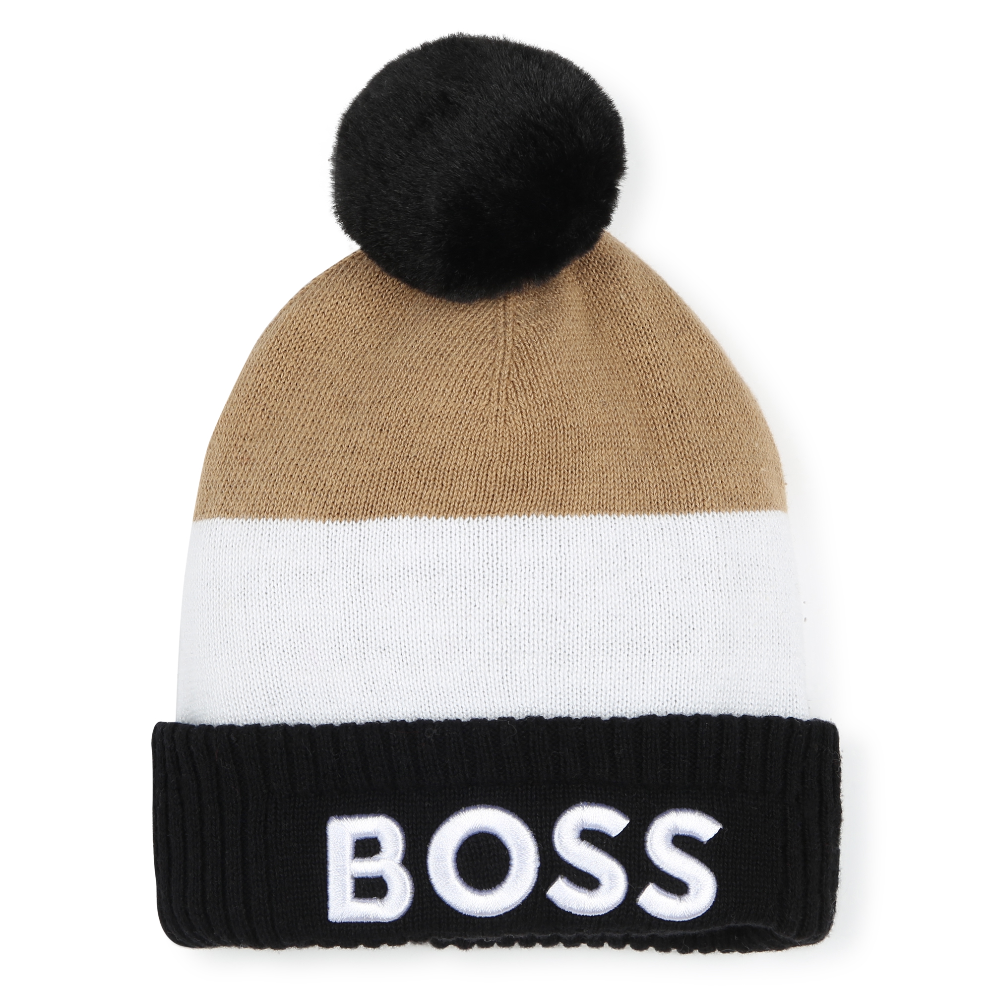 Beanie with pompom BOSS for BOY