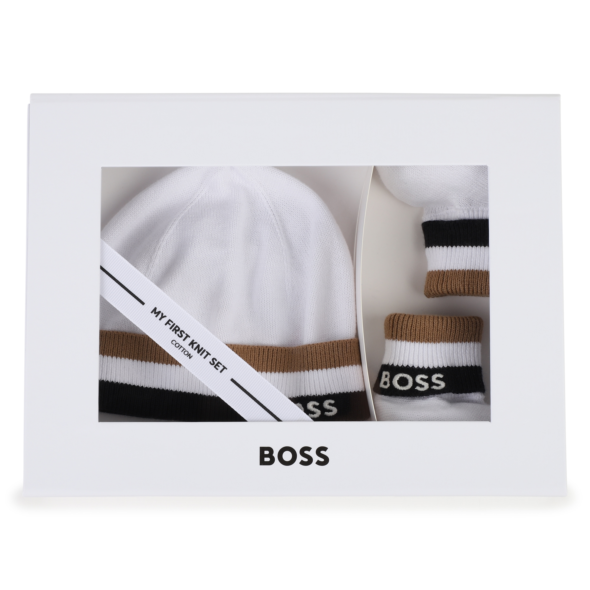 Conjunto gorro y patucos BOSS para UNISEXO