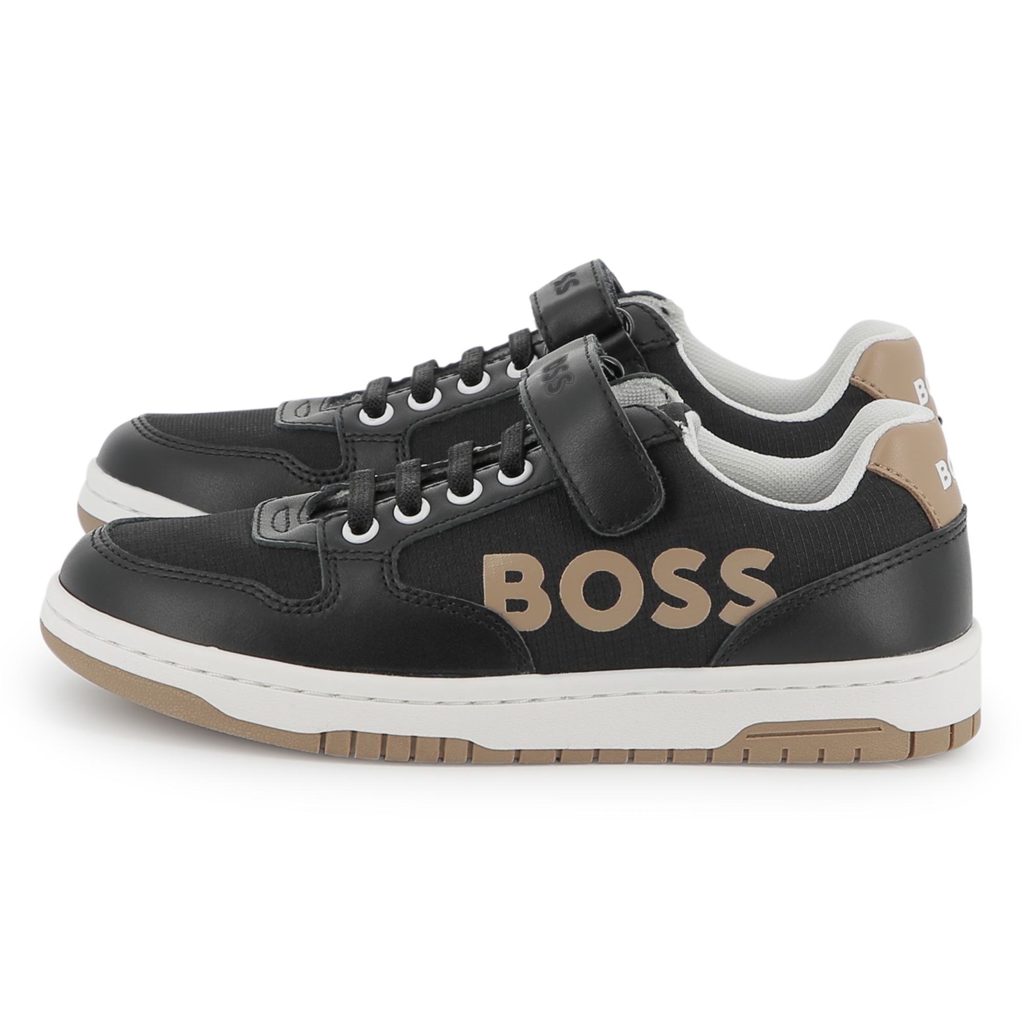 Laced hook-and-loop trainers BOSS for BOY