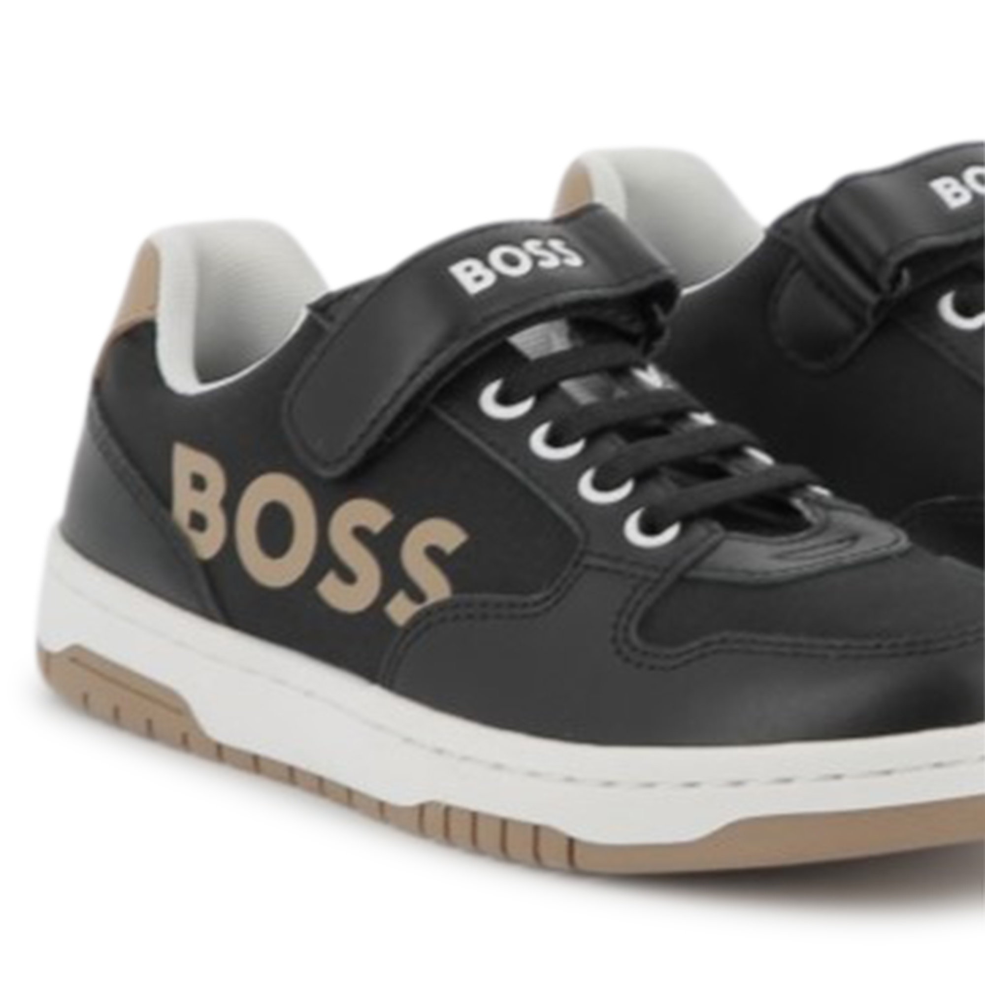 Laced hook-and-loop trainers BOSS for BOY