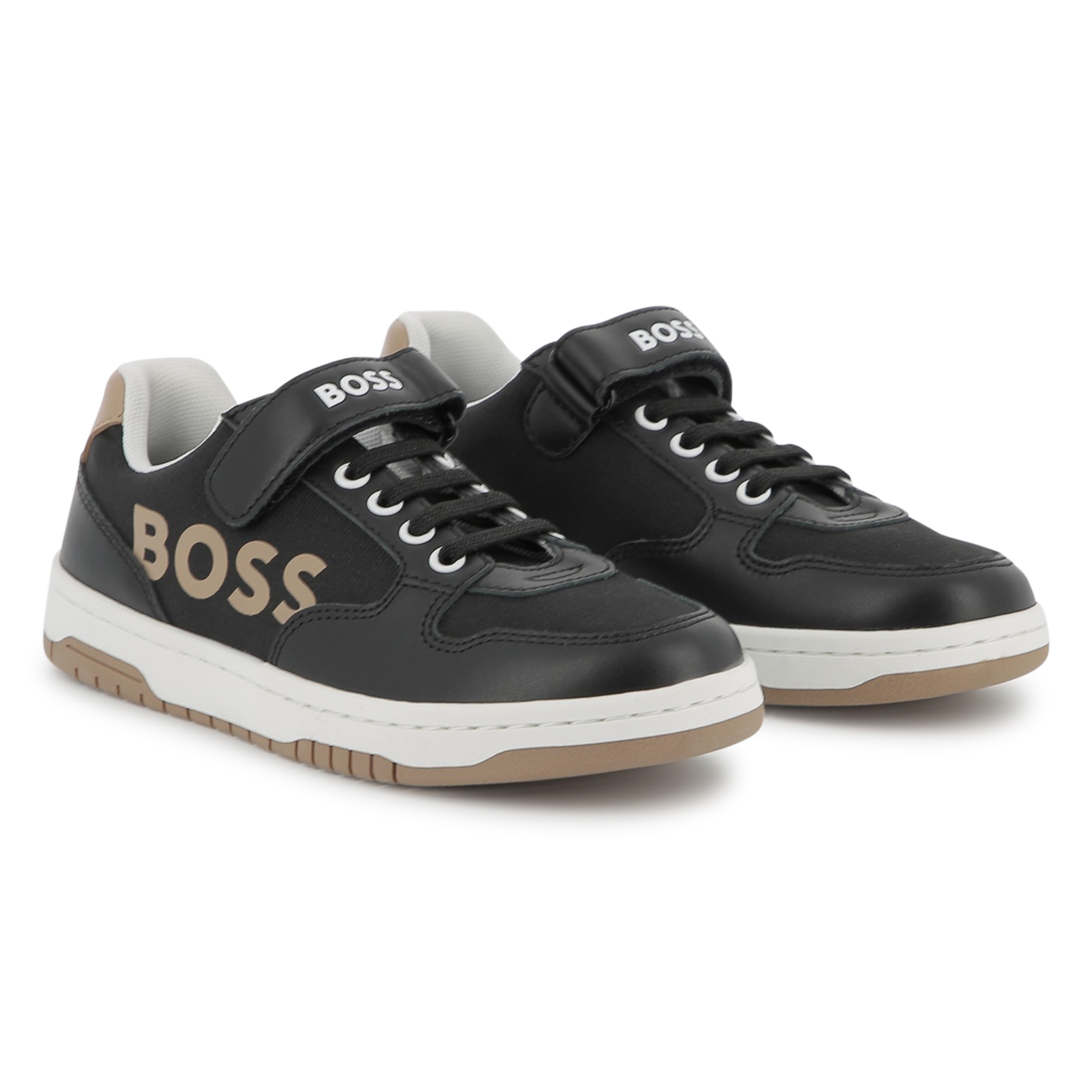 Laced hook-and-loop trainers BOSS for BOY