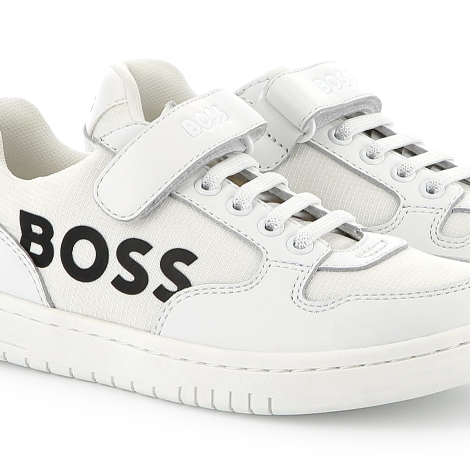 Baskets à lacets et scratchs BOSS pour GARCON