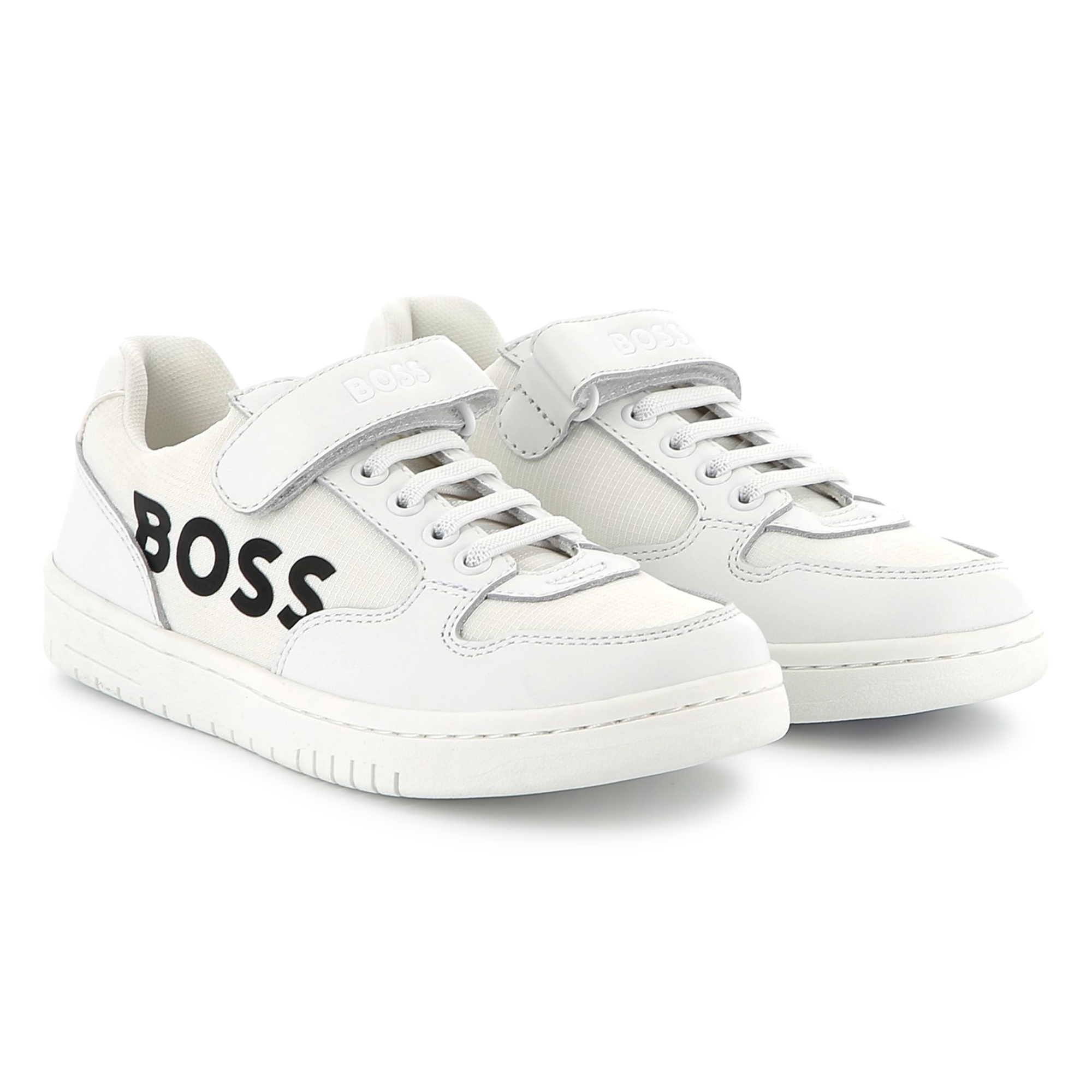 Baskets à lacets et scratchs BOSS pour GARCON