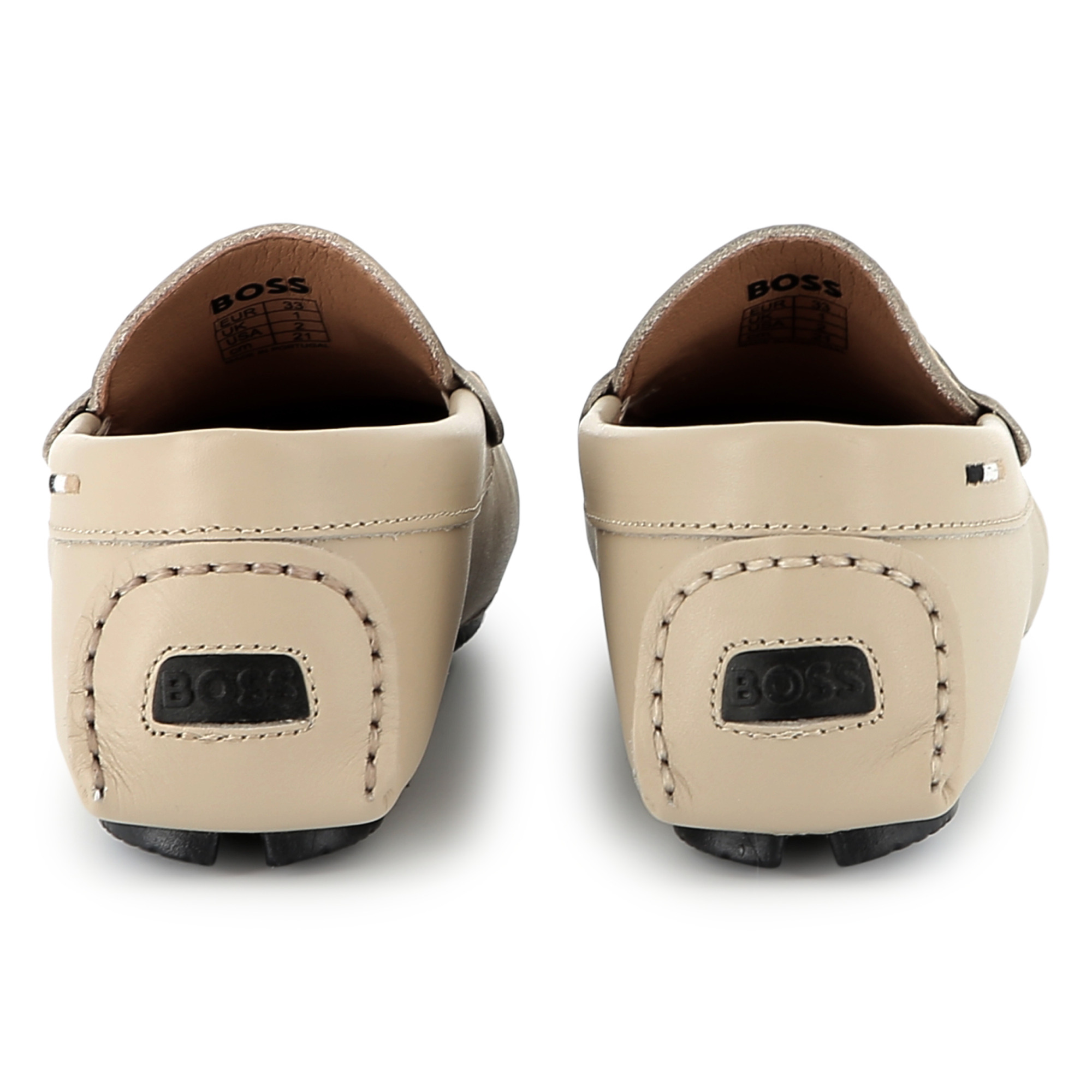 Leather loafers BOSS for BOY