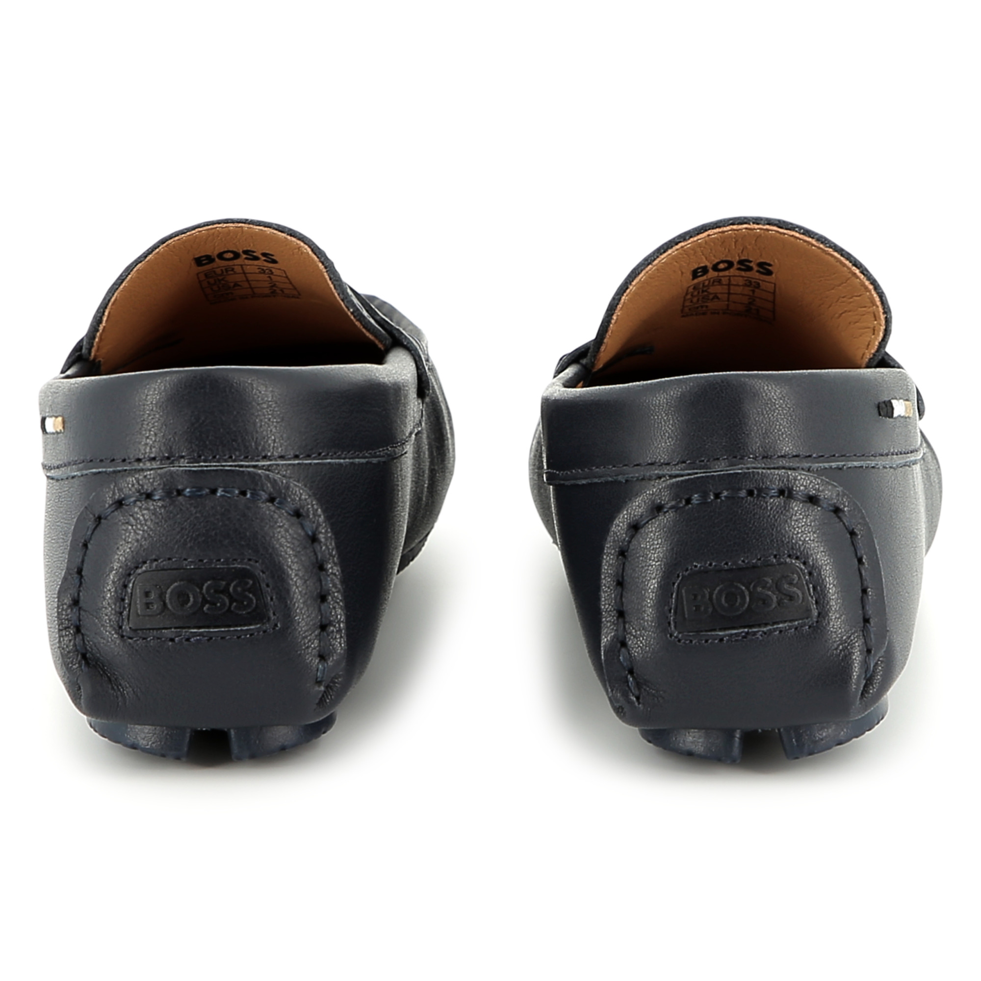 Leather loafers BOSS for BOY