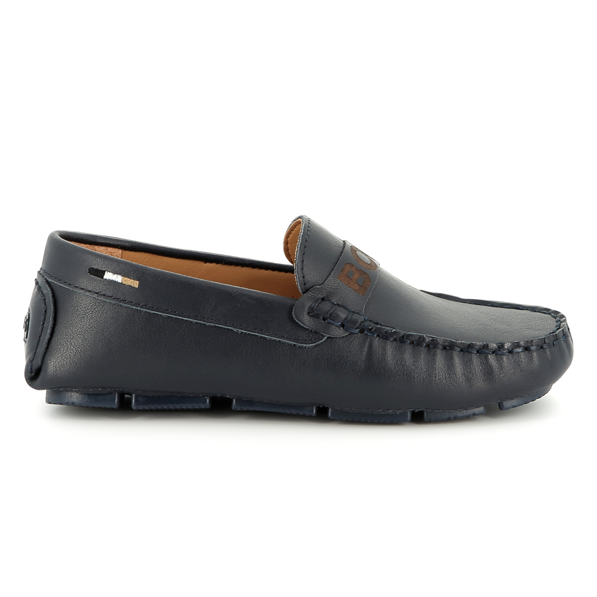 Leather loafers BOSS for BOY