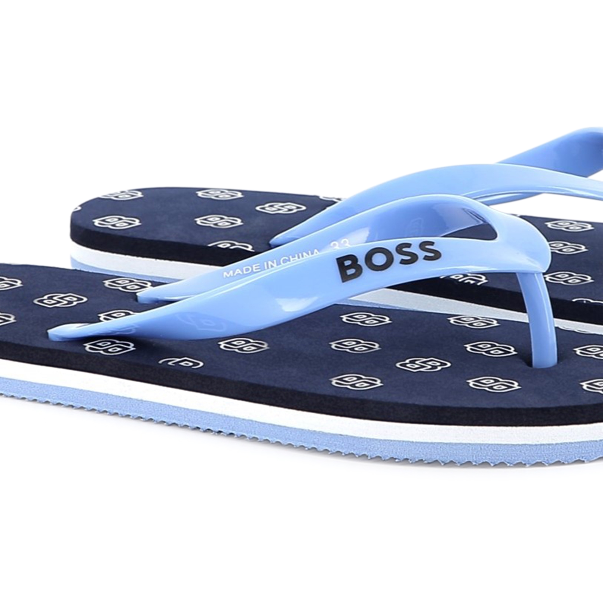 Teenslippers met print BOSS Voor