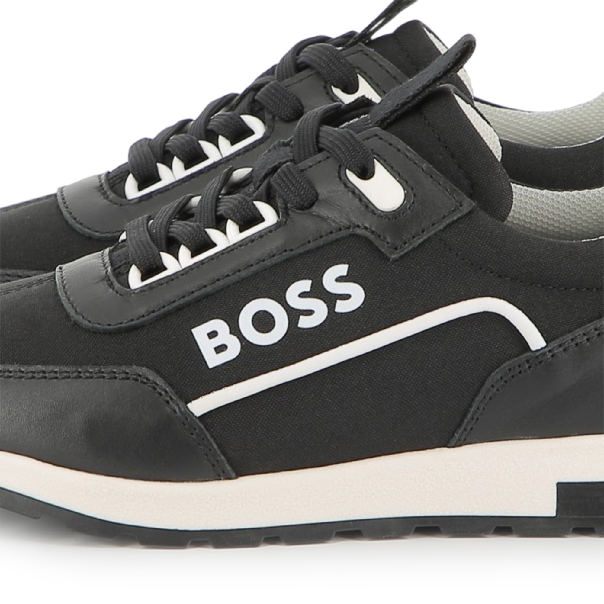 Sneakers van twee materialen BOSS Voor