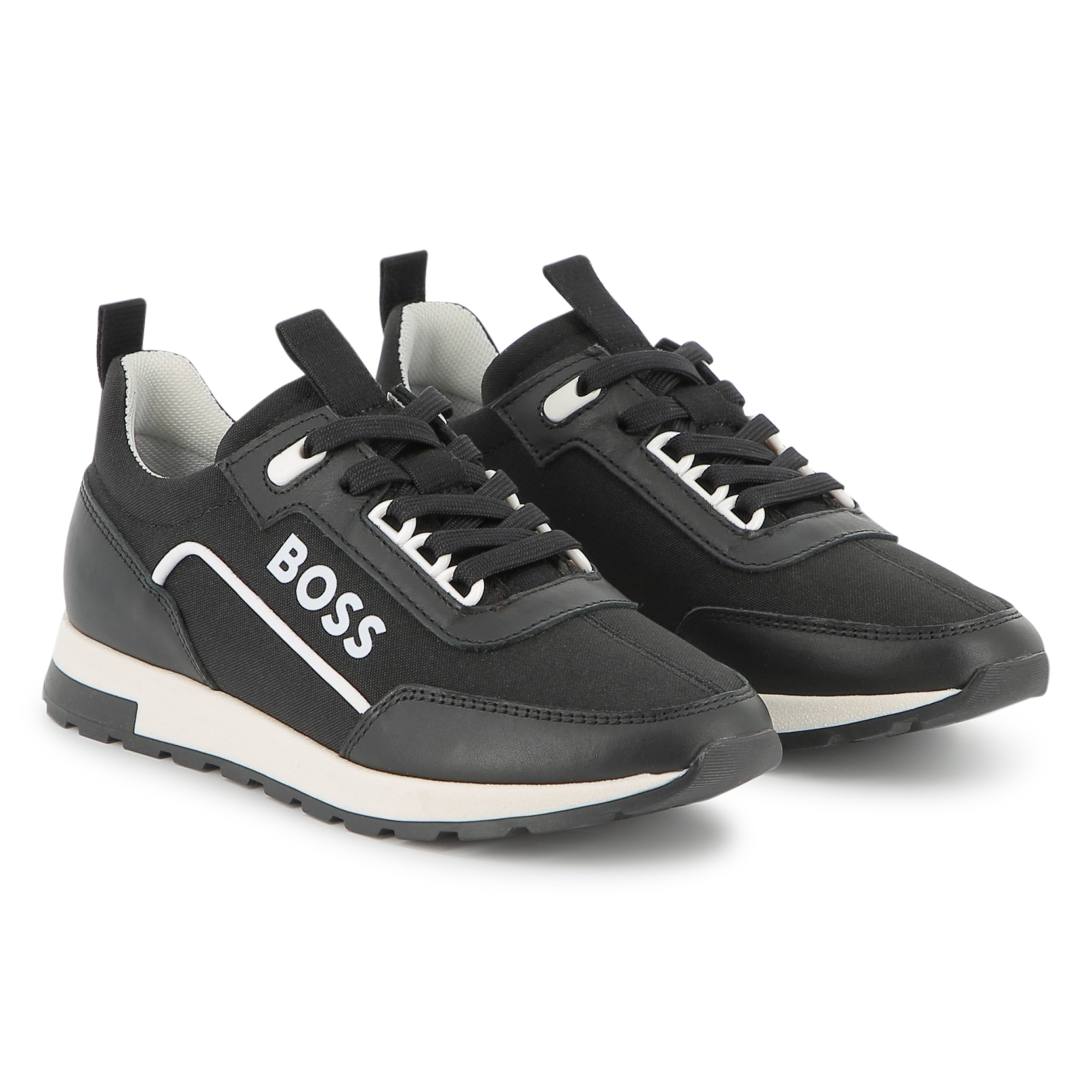 Two-tone lace-up trainers BOSS for BOY