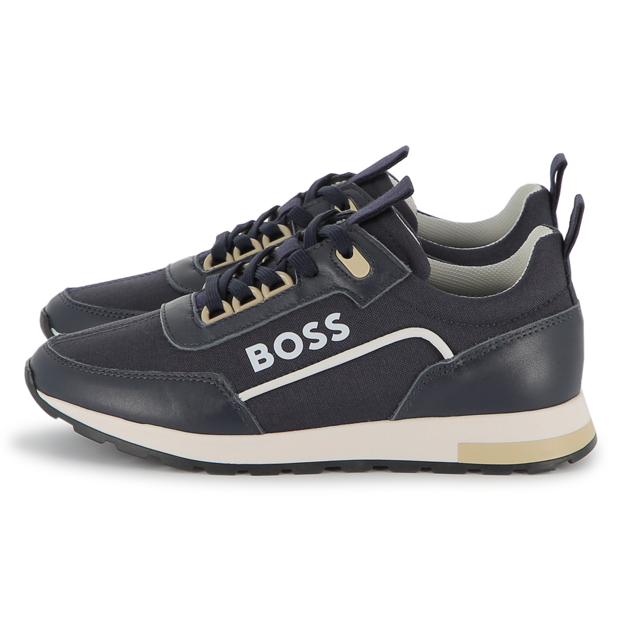 Two-tone lace-up trainers BOSS for BOY