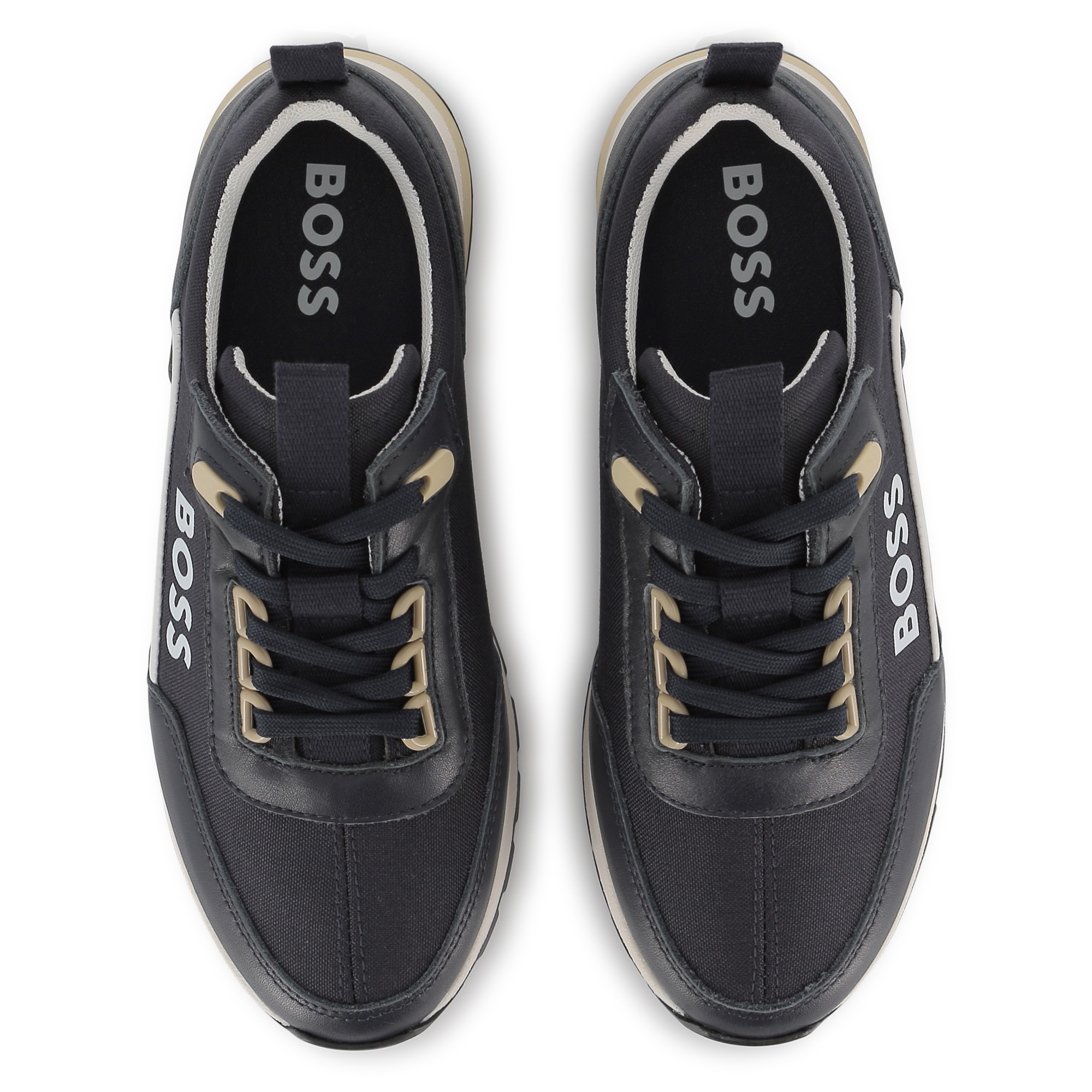 Two-tone lace-up trainers BOSS for BOY