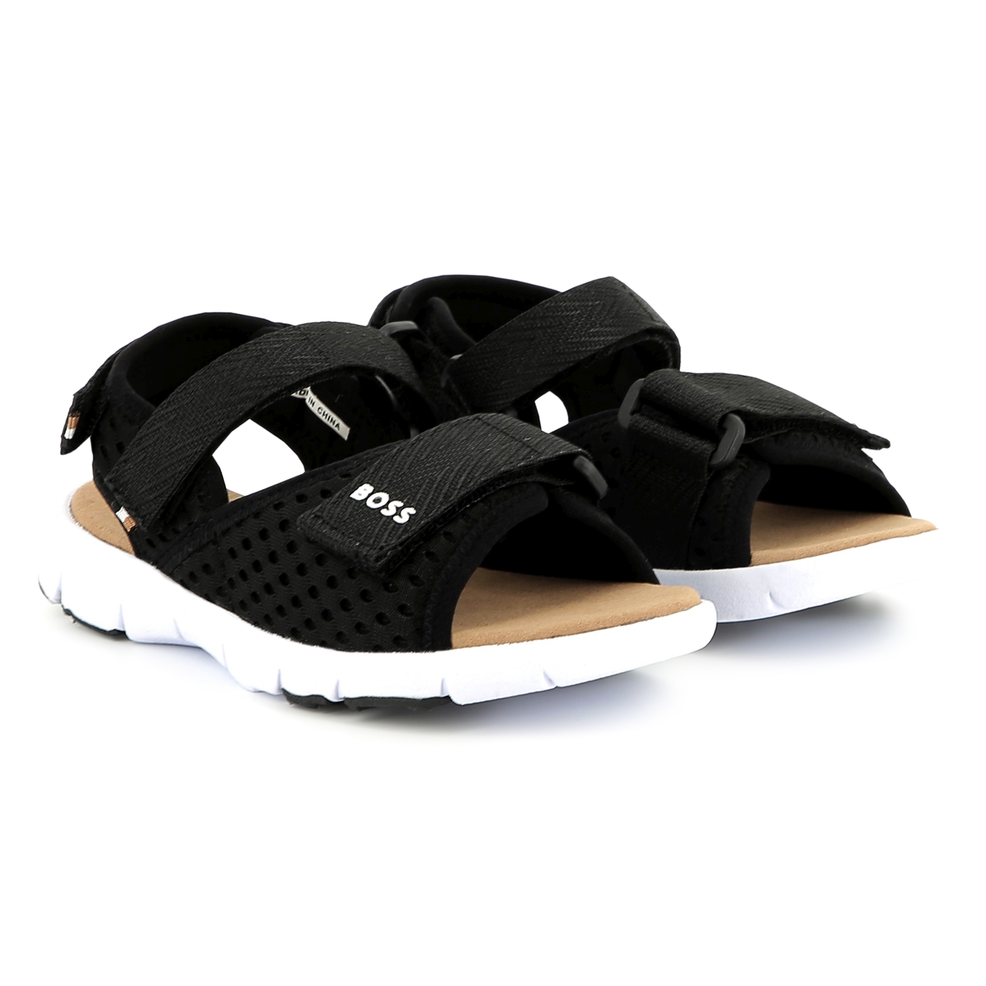 Hook-and-loop canvas sandals BOSS for BOY