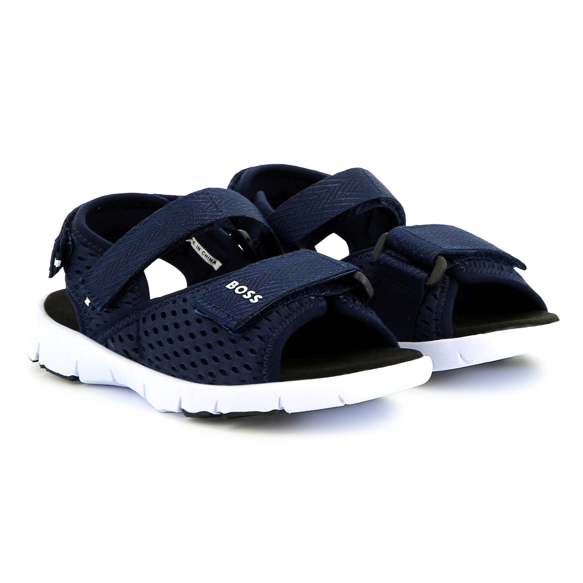 Hook-and-loop canvas sandals BOSS for BOY