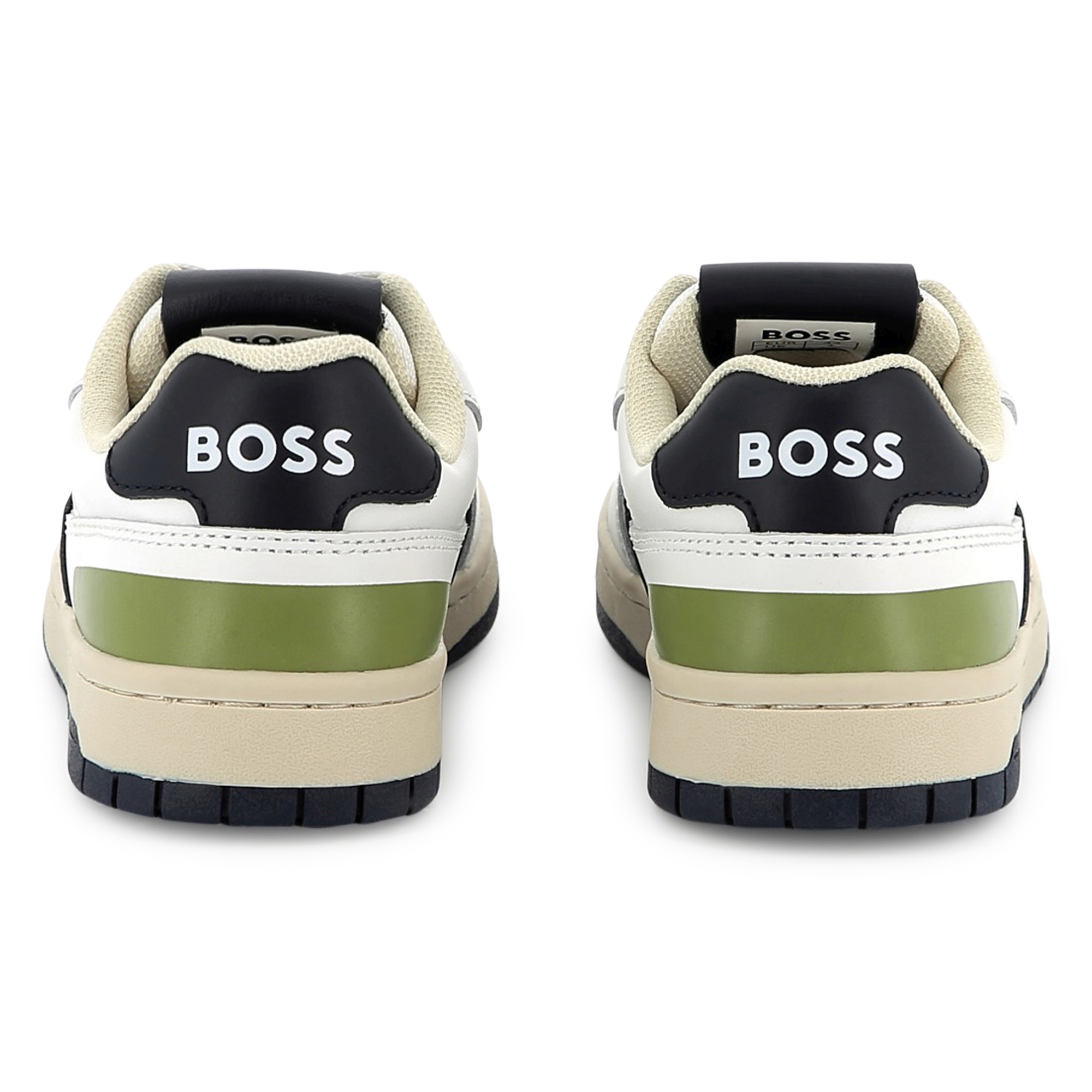 Dual-fabric lace-up trainers BOSS for BOY