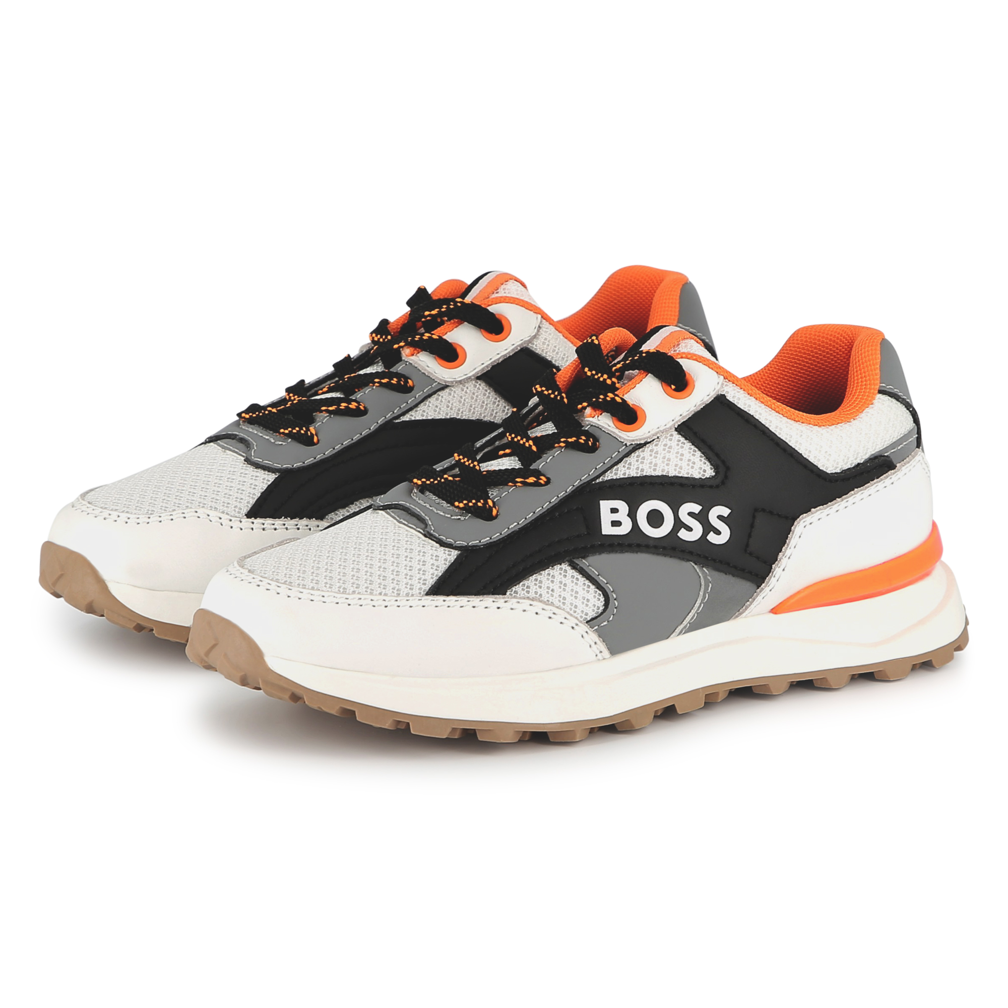 Lace-up trainers with colours BOSS for BOY