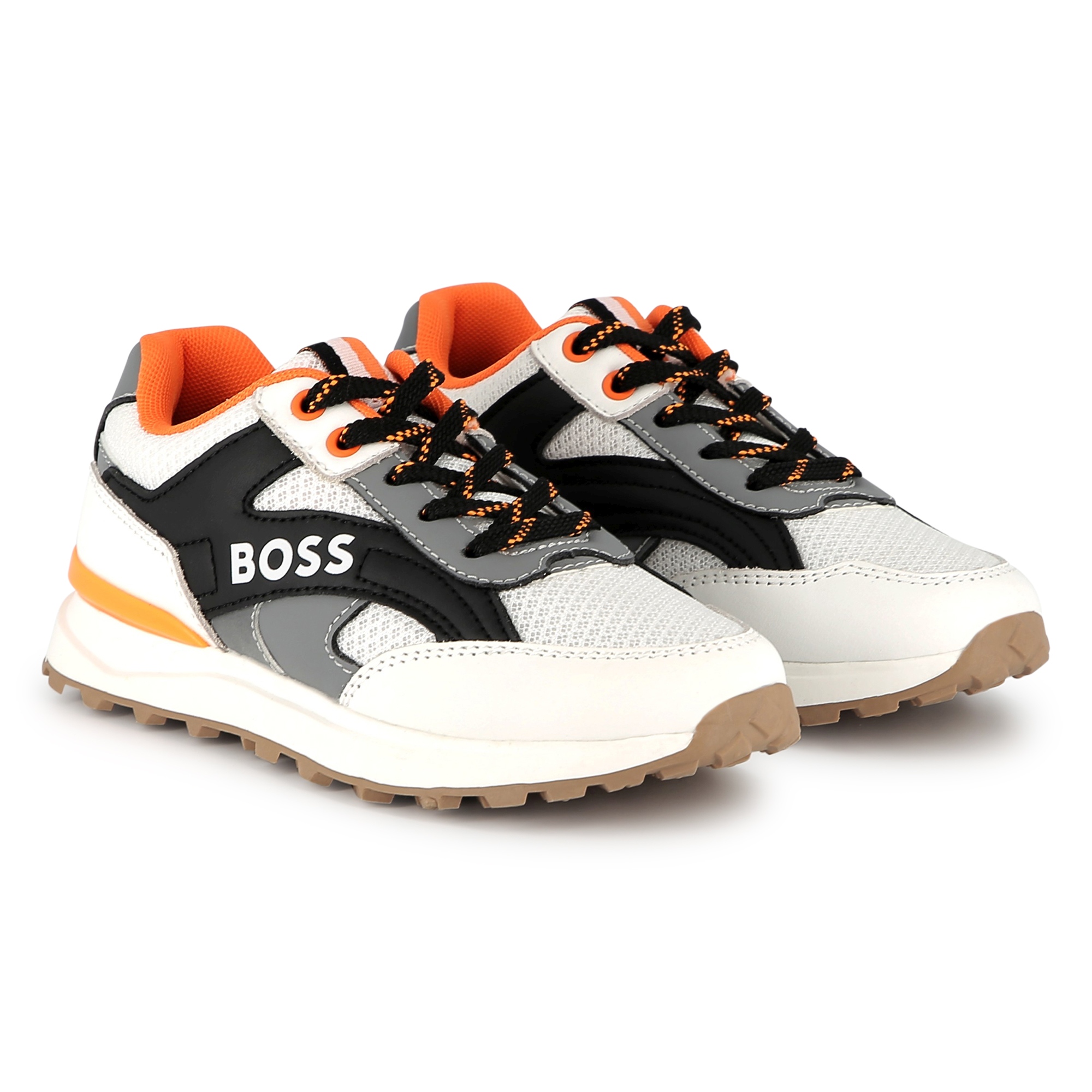 Lace-up trainers with colours BOSS for BOY