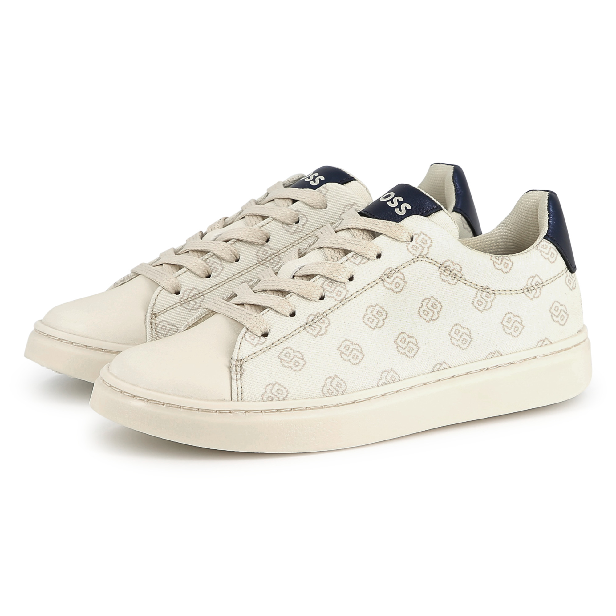 Canvas sneakers met veters BOSS Voor