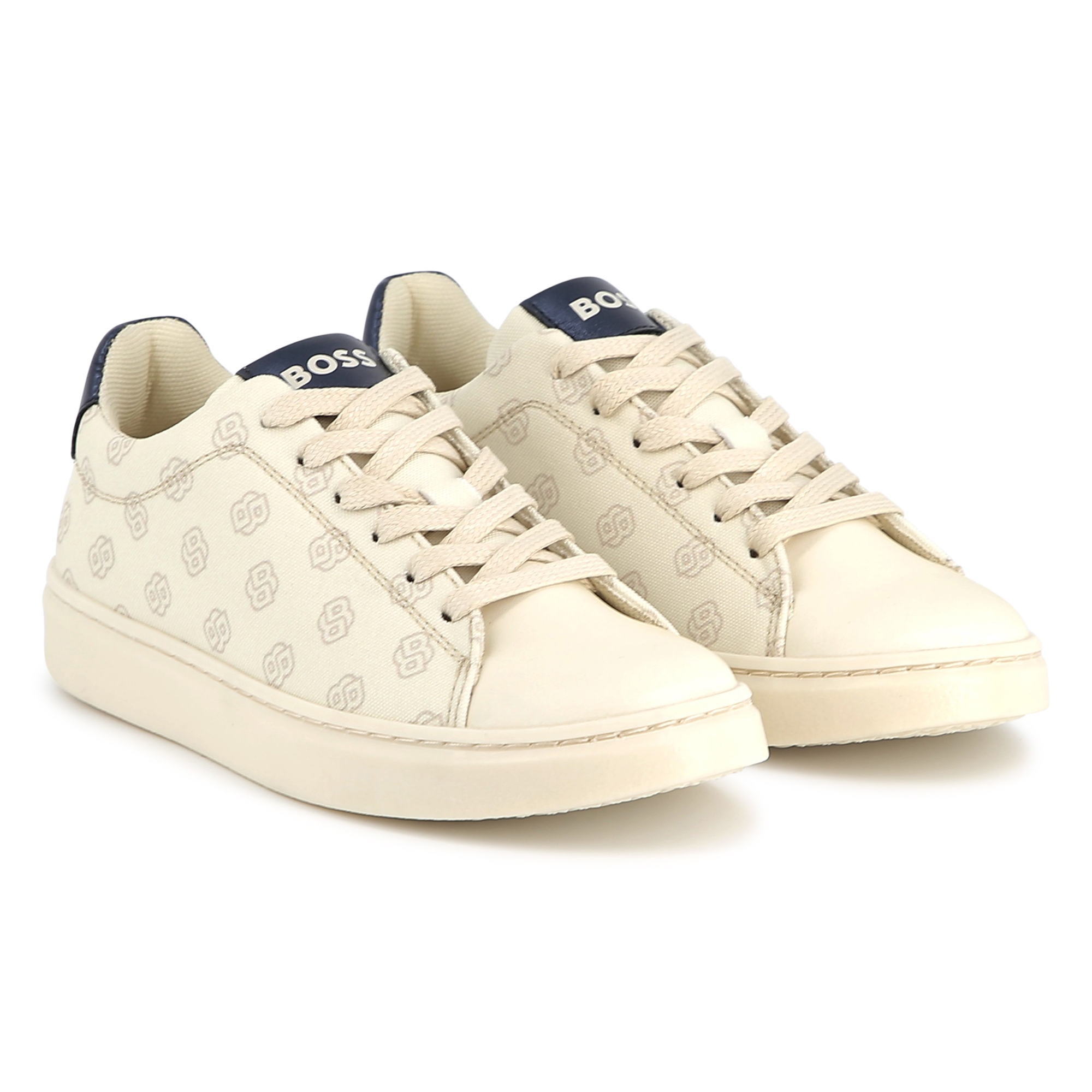 Canvas sneakers met veters BOSS Voor