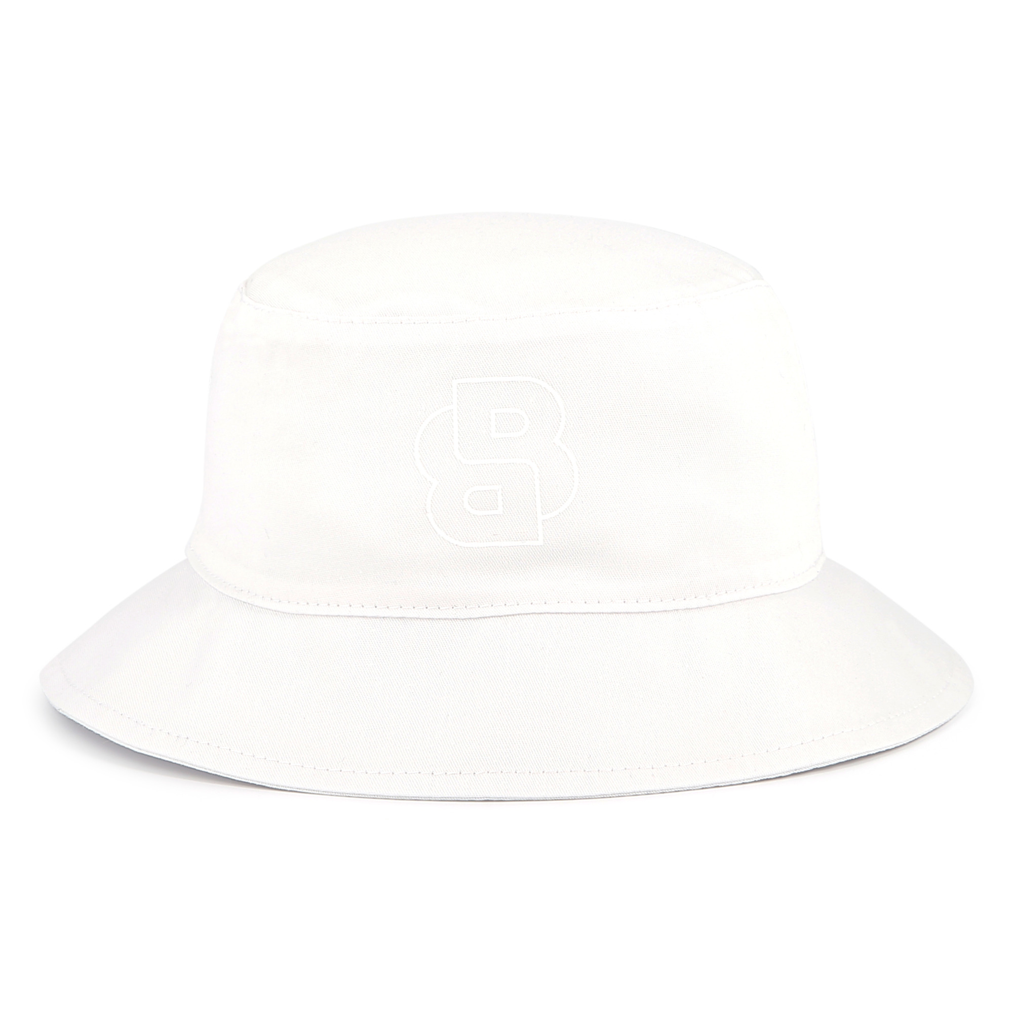 Frilled cotton bucket hat BOSS for GIRL