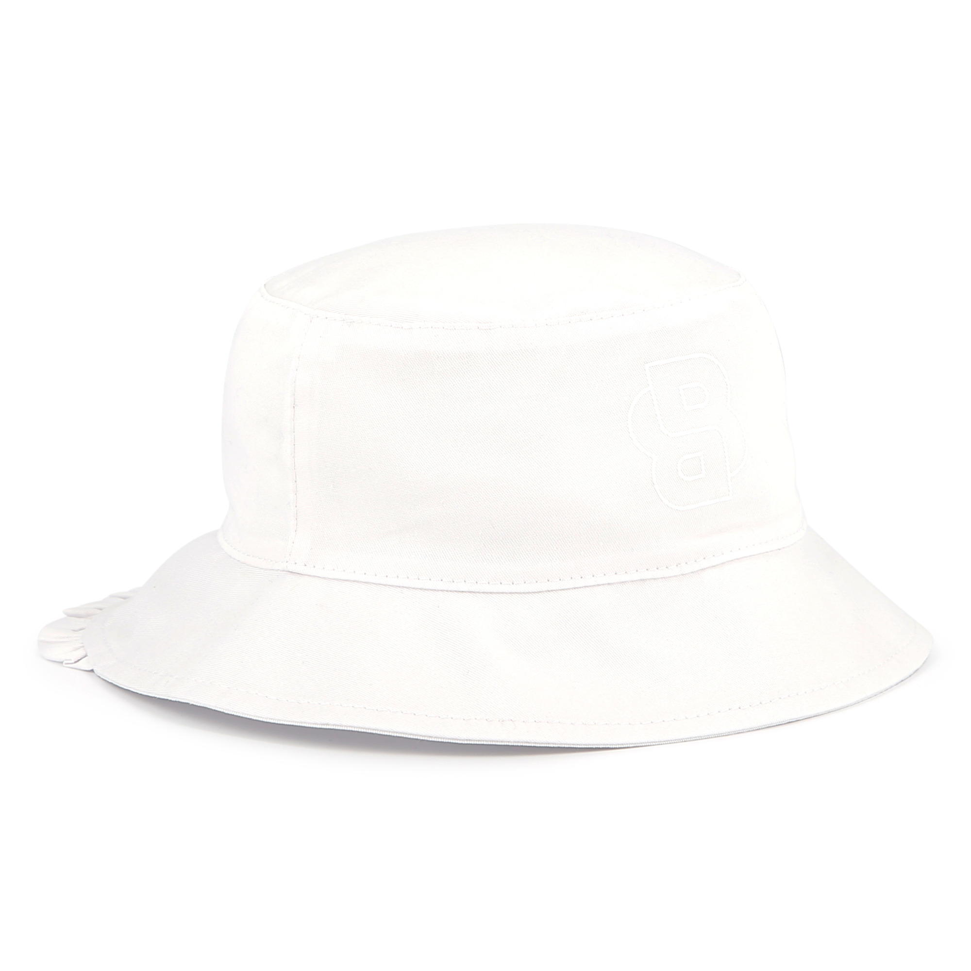 Frilled cotton bucket hat BOSS for GIRL