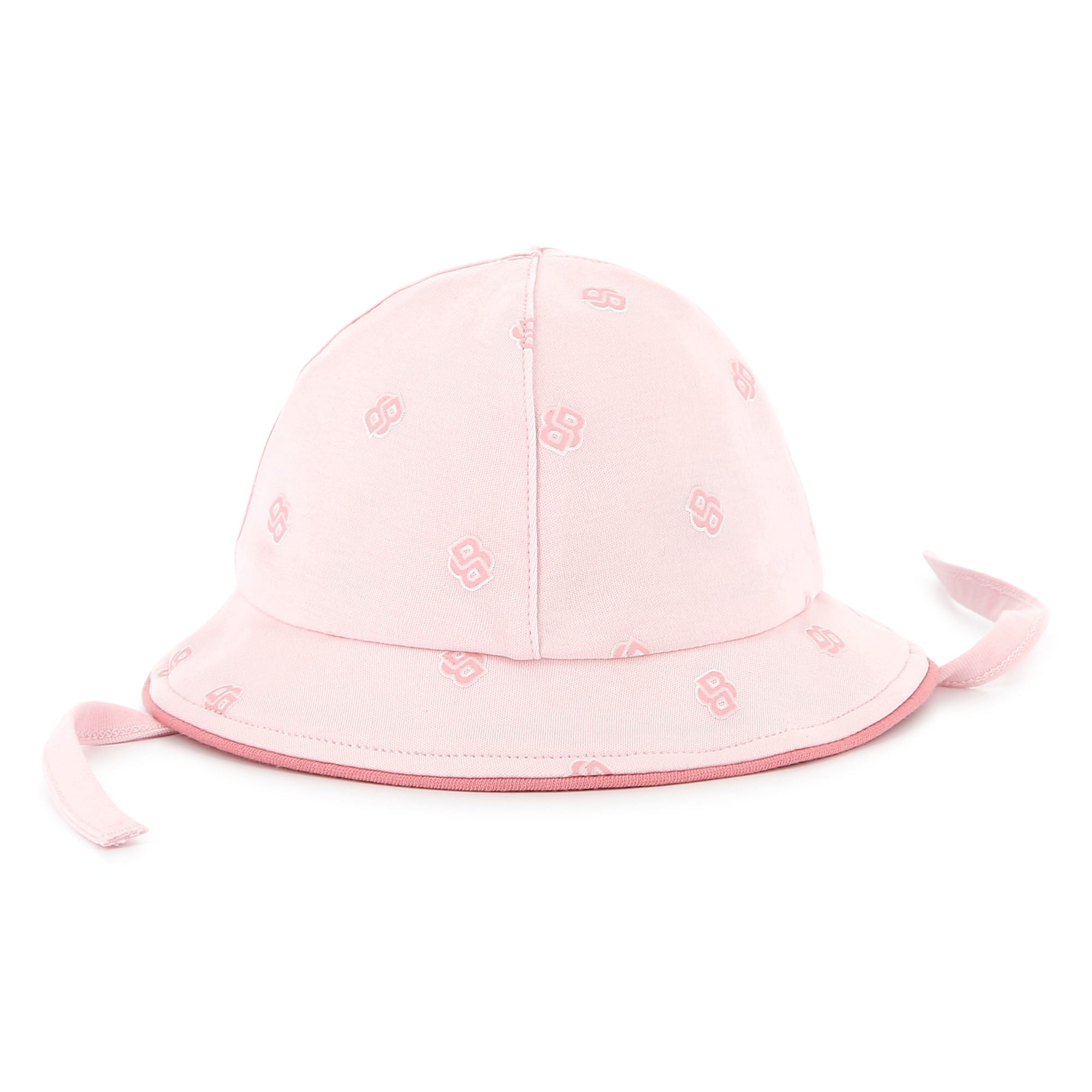 Cotton hat with chin ties BOSS for GIRL