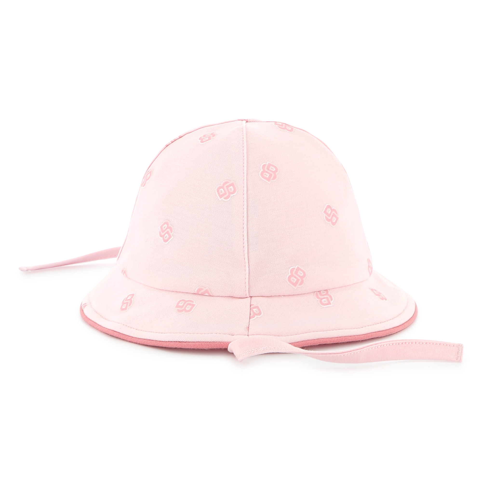 Cotton hat with chin ties BOSS for GIRL