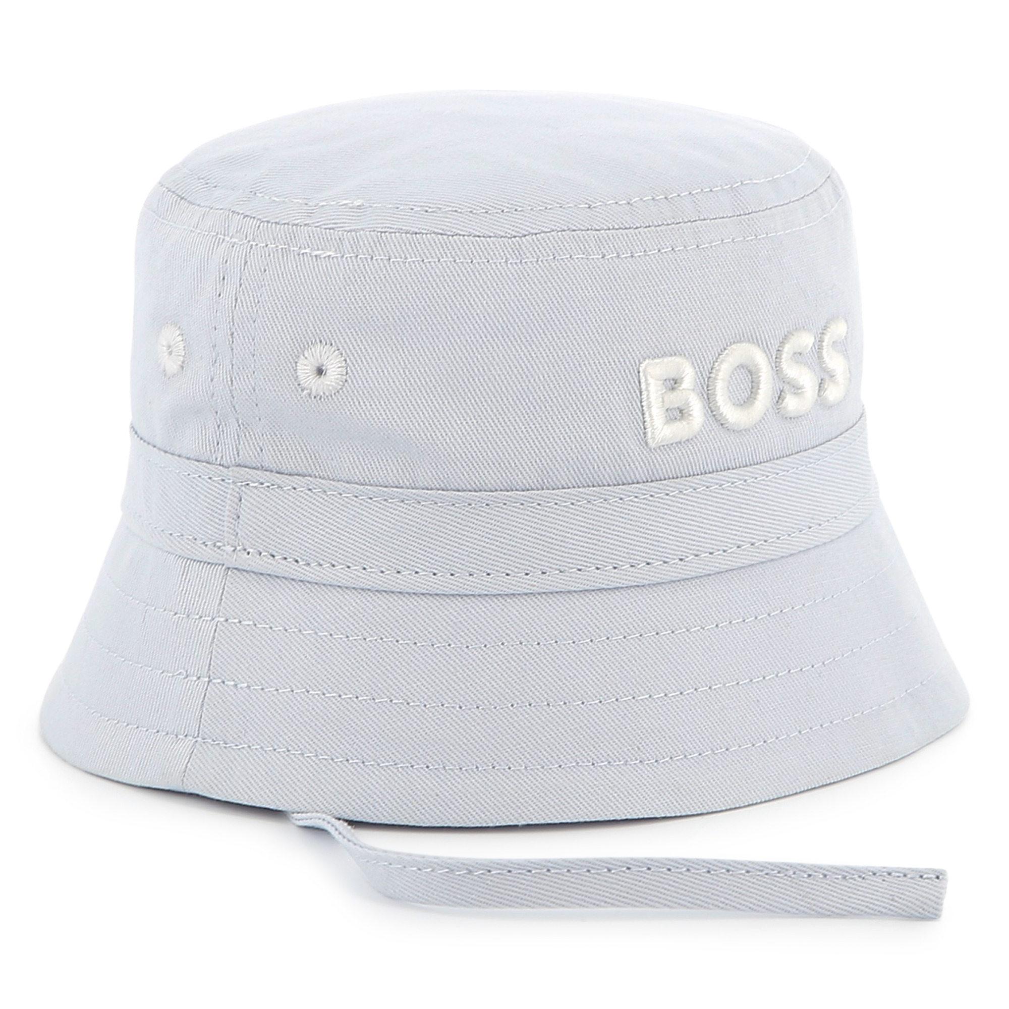 Cotton hat with chin ties BOSS for BOY