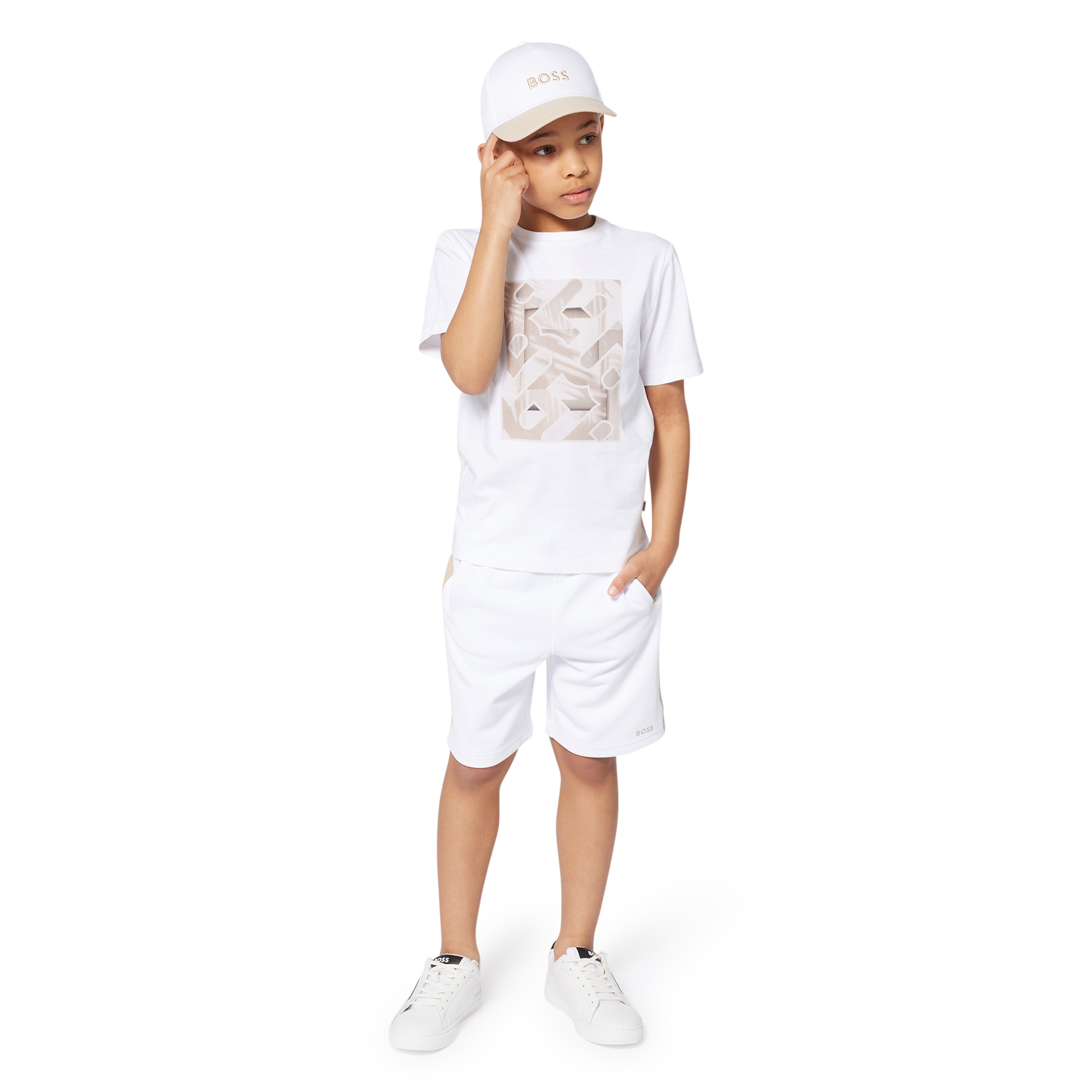 Adjustable embroidered cap BOSS for BOY